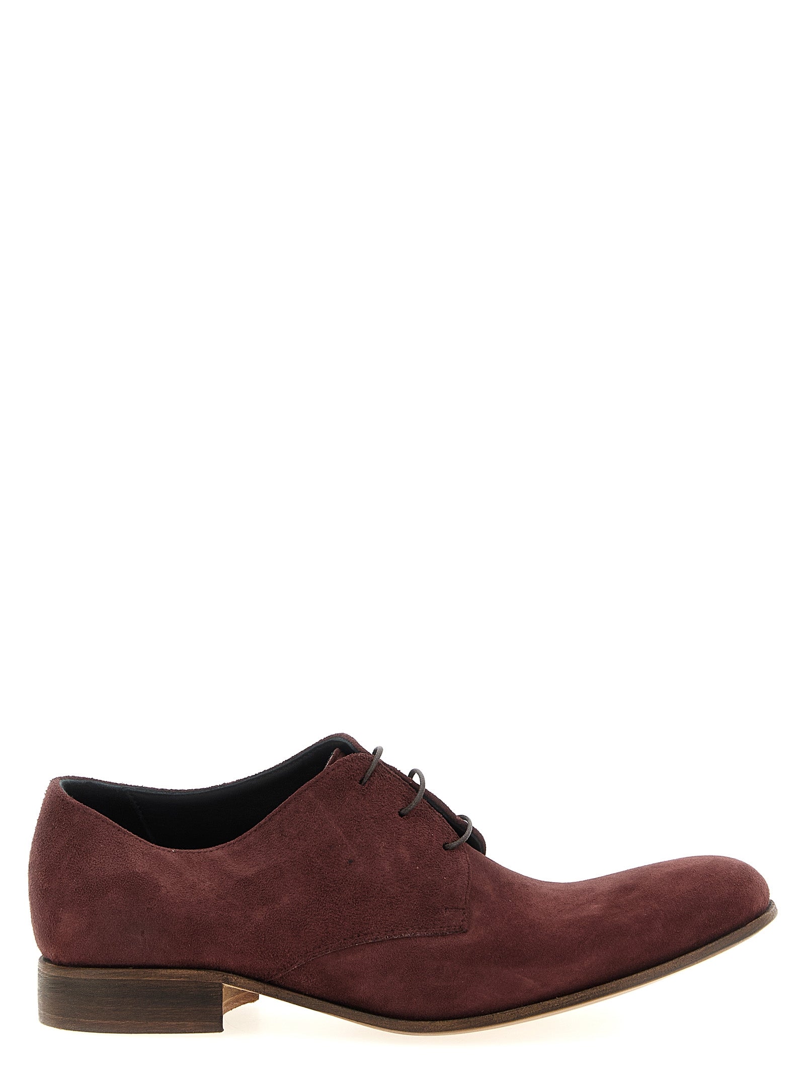 JULIAN Bordeaux Suede Leather Oxfords And Men's Derbies