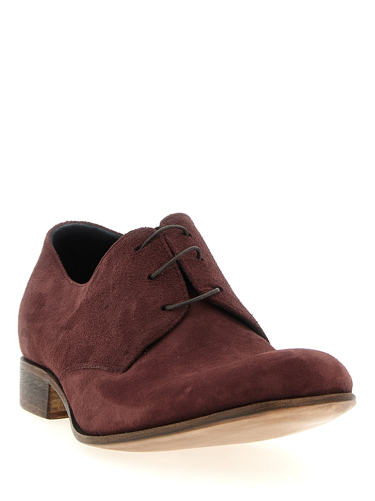 JULIAN Bordeaux Suede Leather Oxfords And Men's Derbies