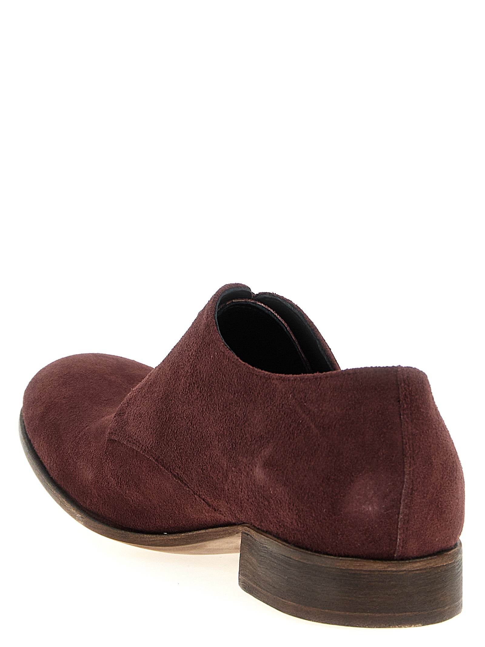 JULIAN Bordeaux Suede Leather Oxfords And Men's Derbies