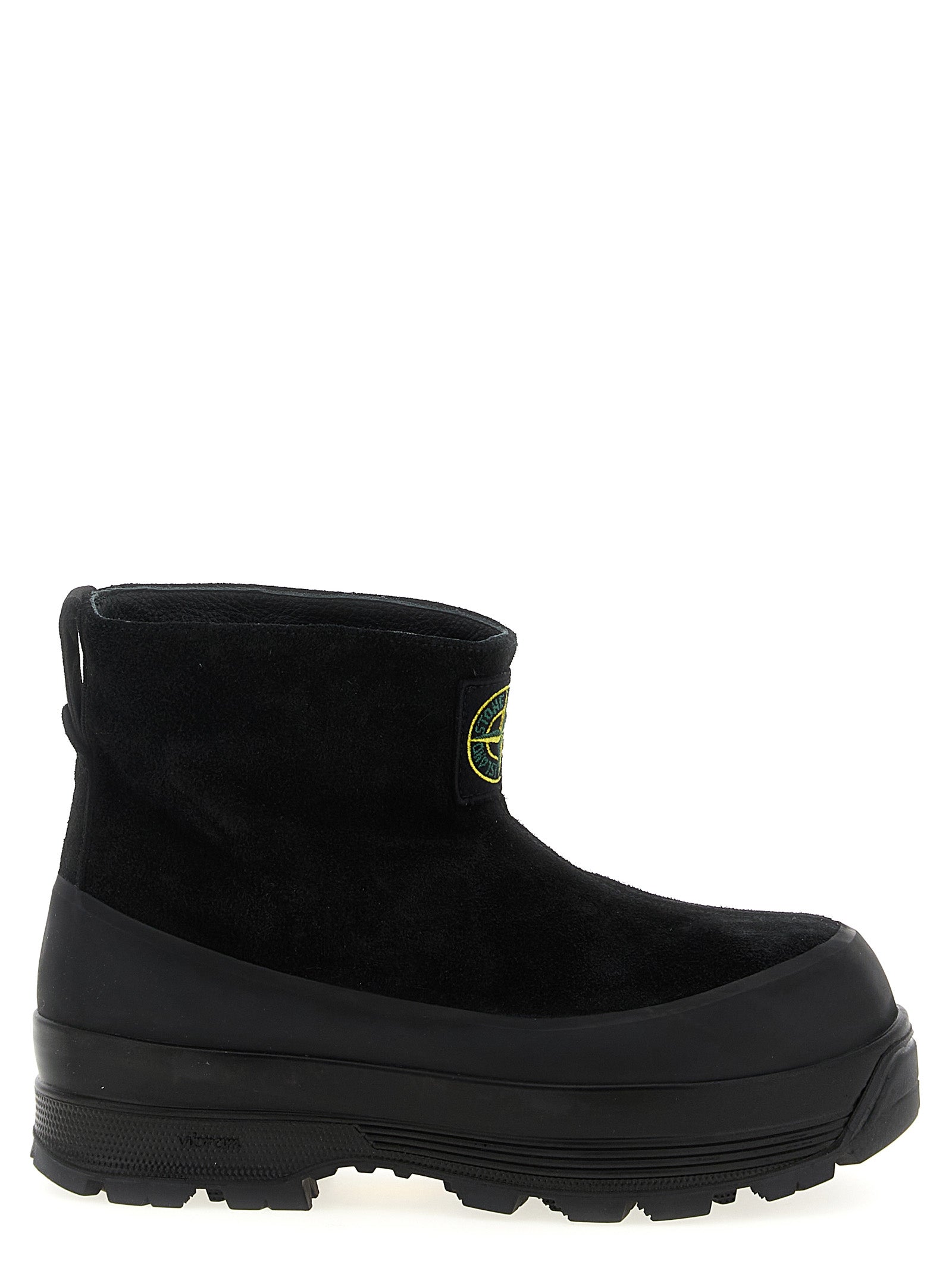 Stone Island Black Rubber Ankle Men's Boots