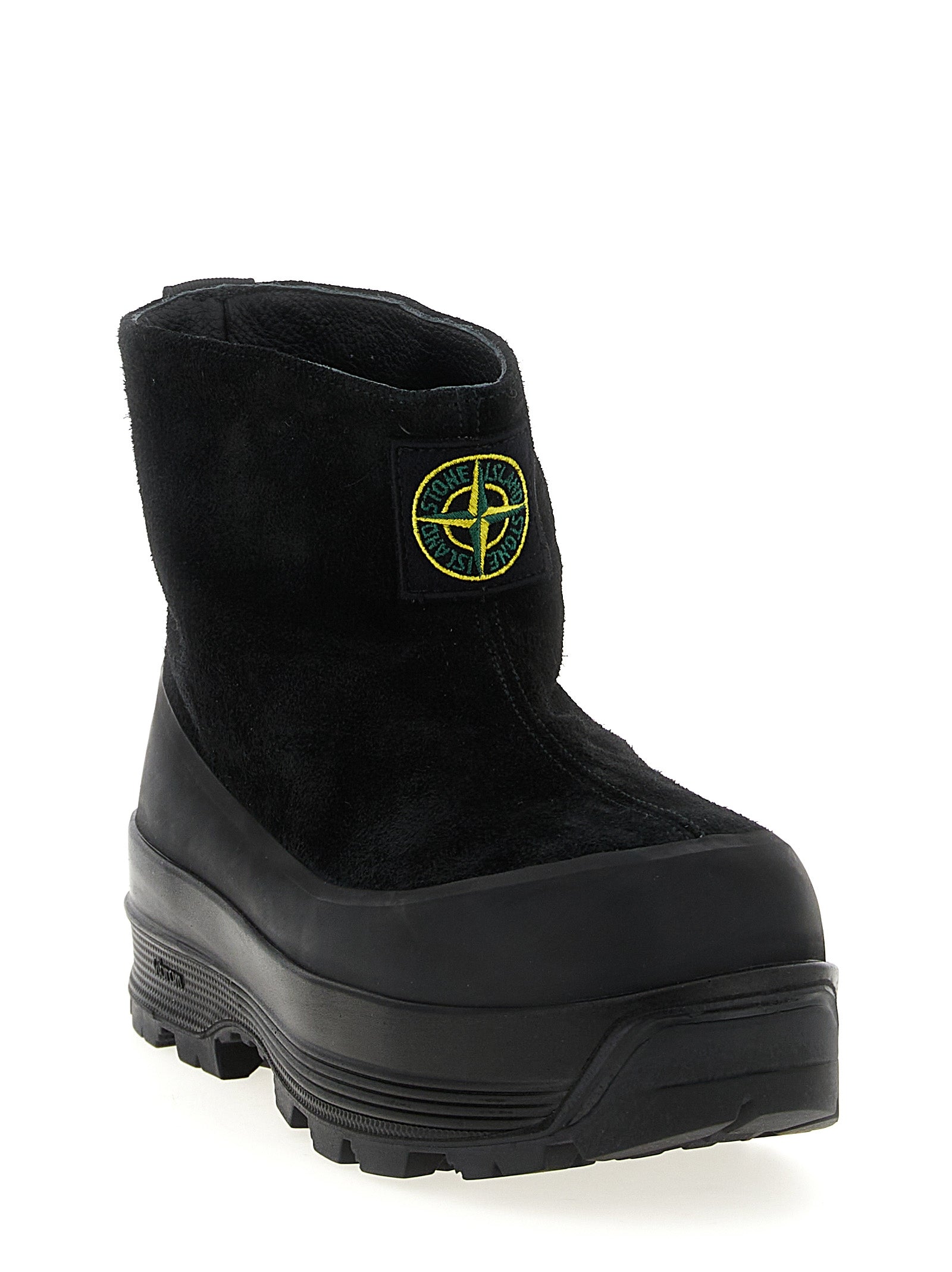 Stone Island Black Rubber Ankle Men's Boots