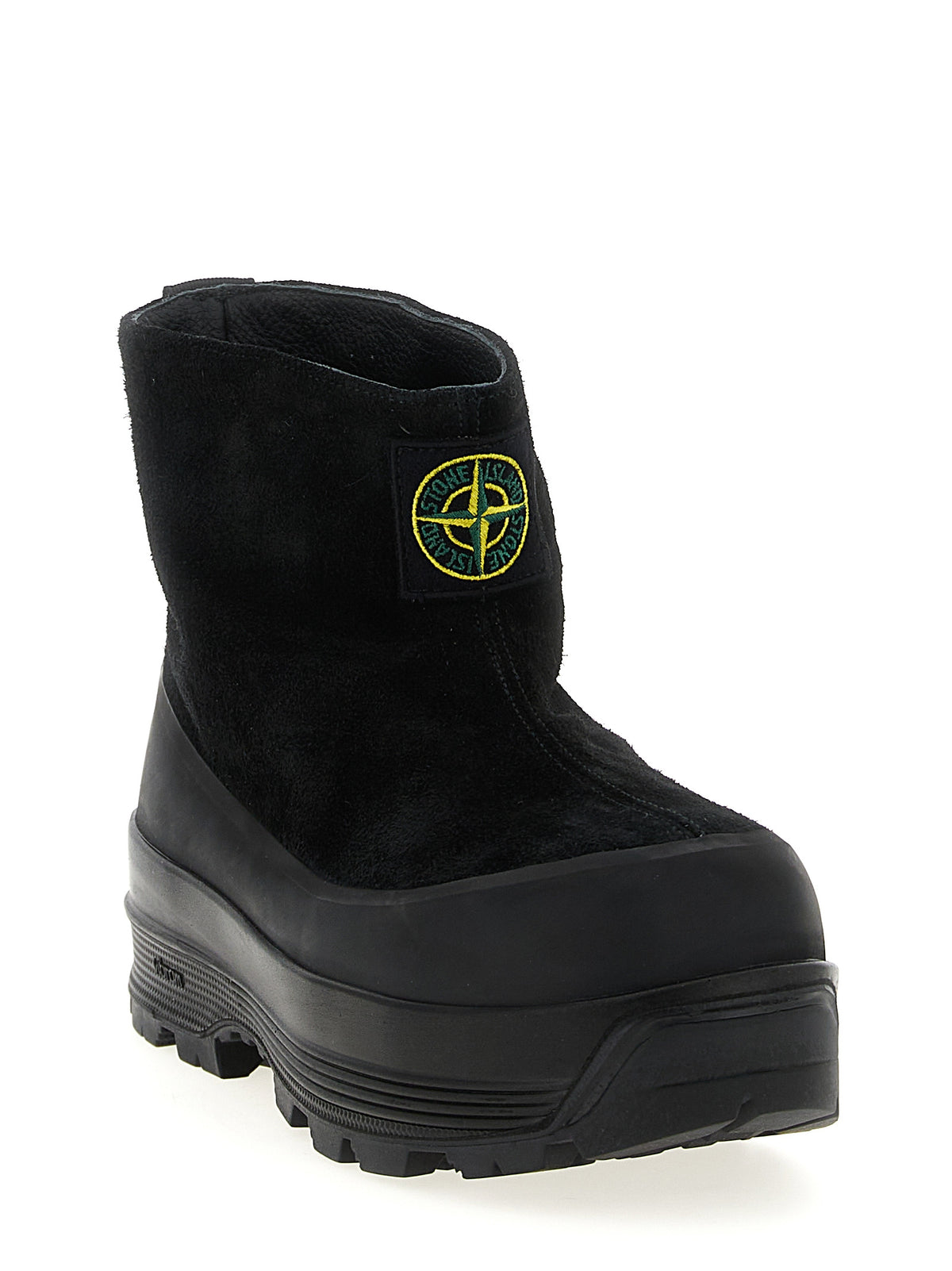 Stone Island Black Rubber Ankle Men's Boots
