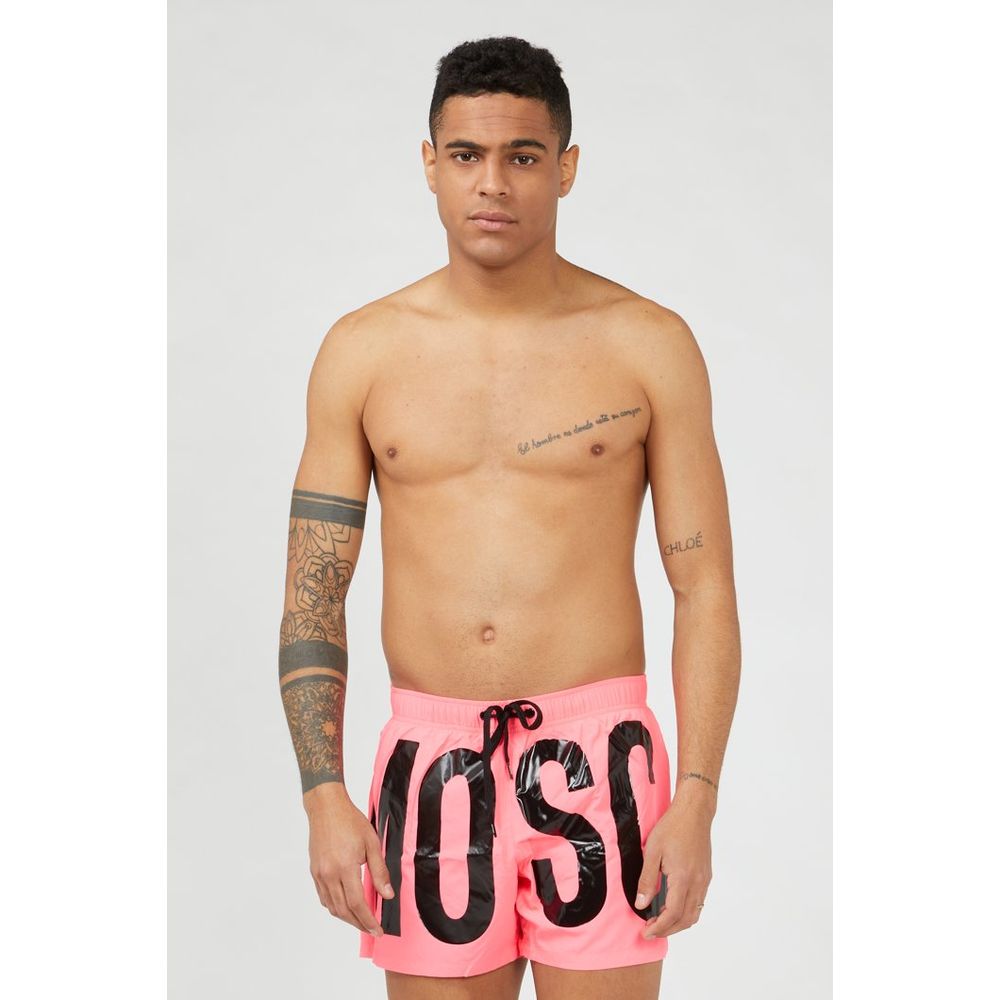 Moschino Fuchsia Polyester Swim Men's Shorts