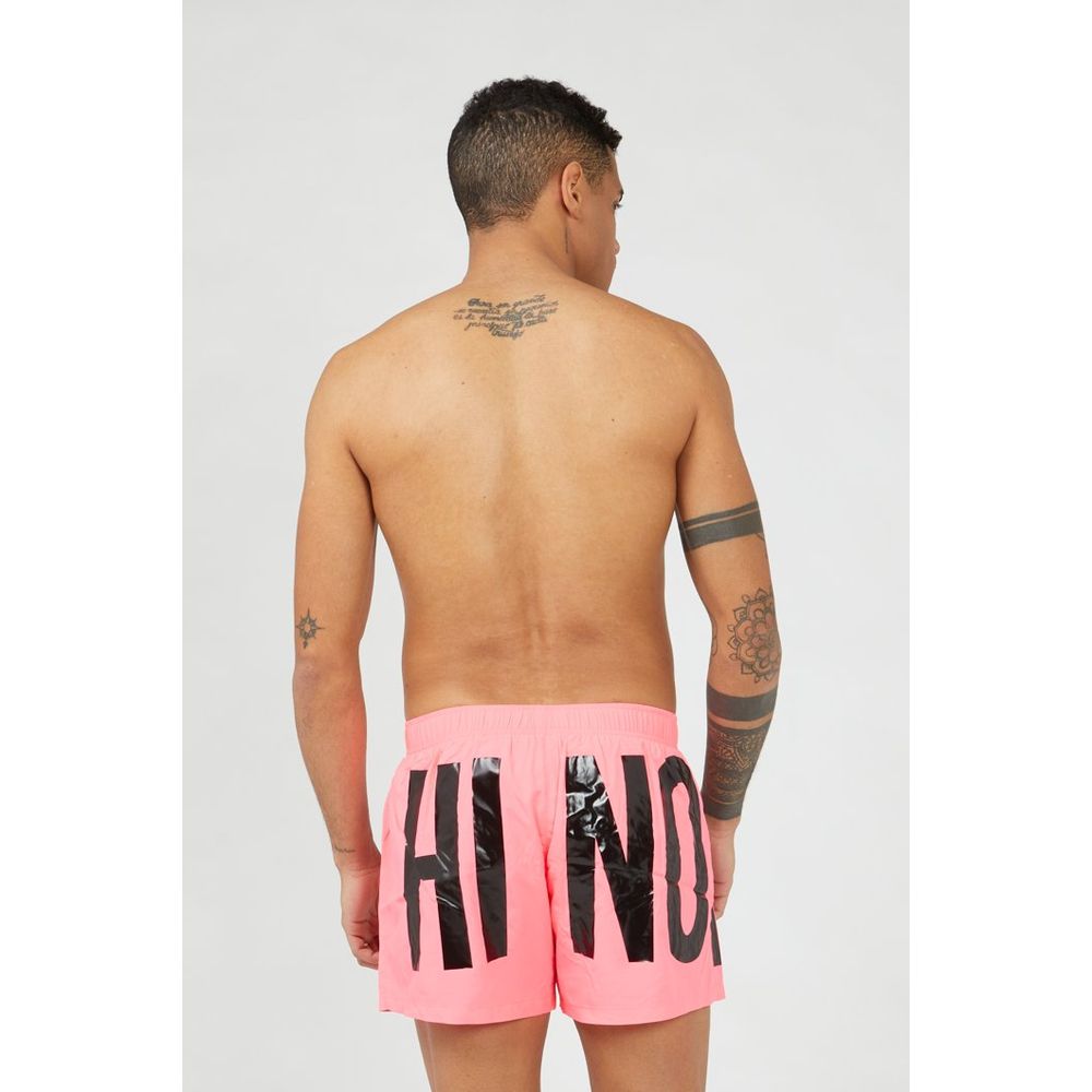 Moschino Fuchsia Polyester Swim Men's Shorts