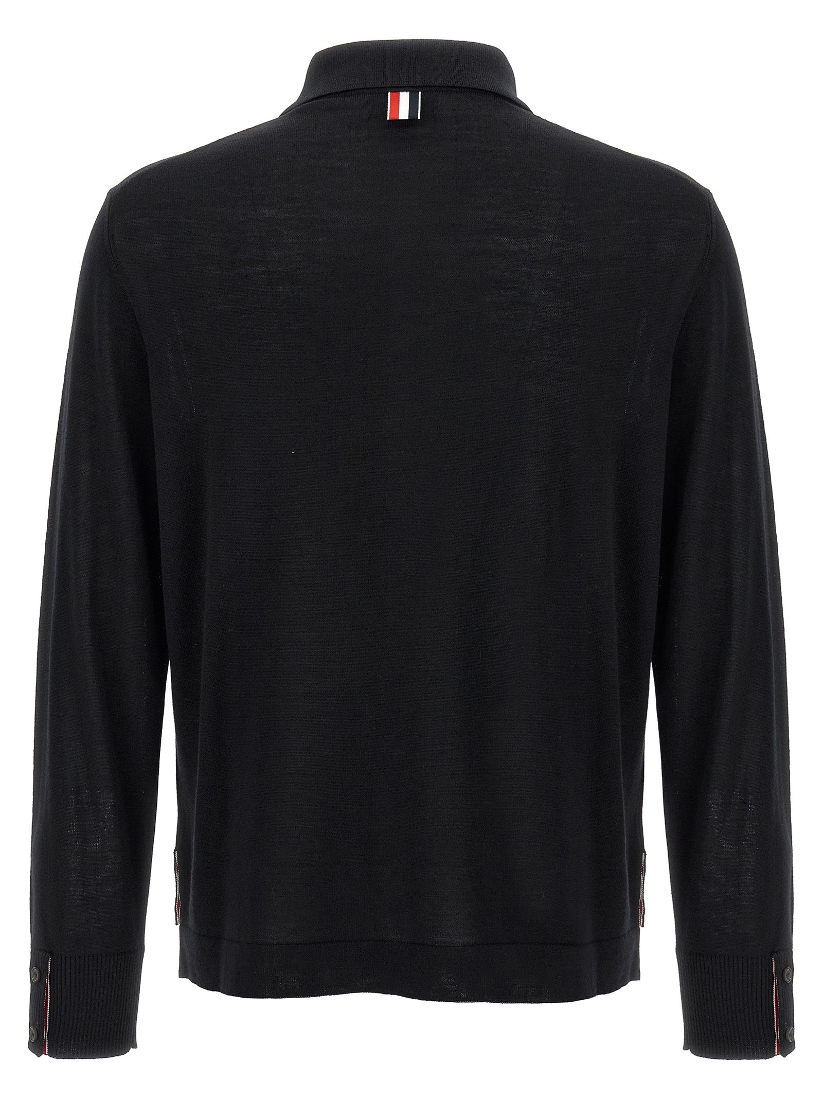 Thom Browne Black Virgin Wool Men's Cardigan