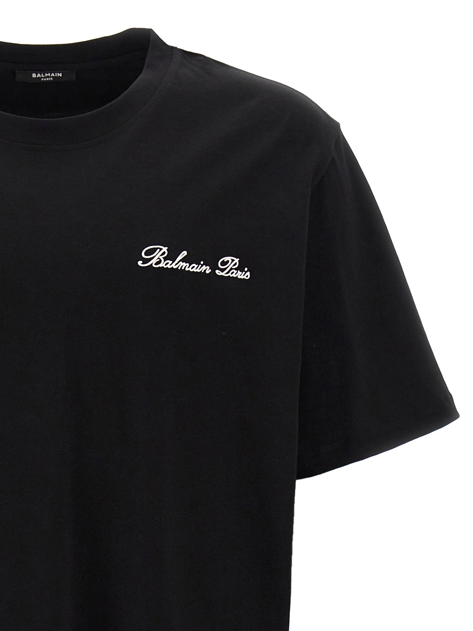 Balmain Bicolor Cotton Men's T-Shirt