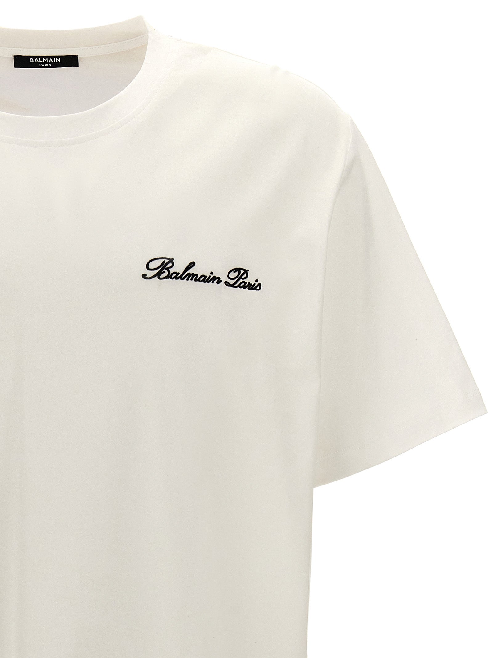 Balmain Bicolor Cotton Men's T-Shirt