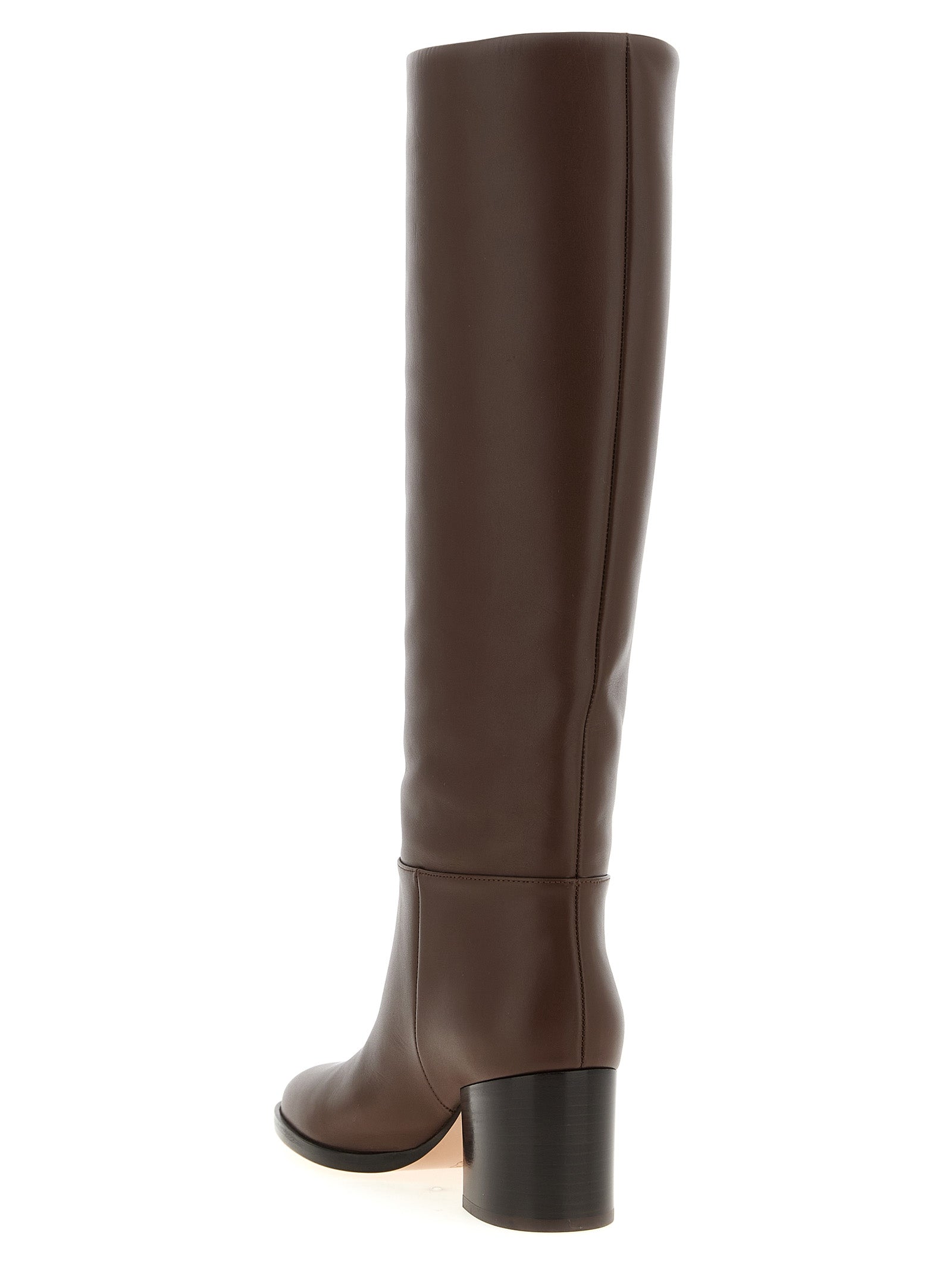 Gianvito Rossi Brown Calfskin Over The Women's Knee
