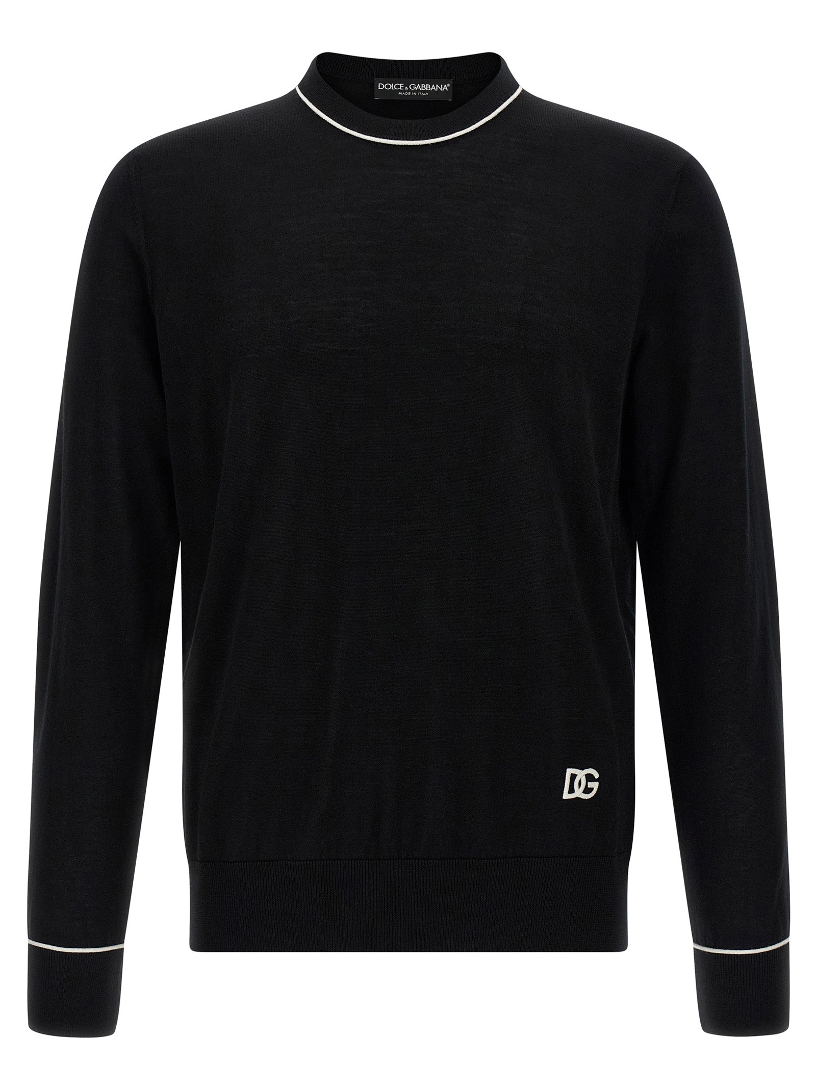 Dolce & Gabbana Black Marabou Men's Cardigan