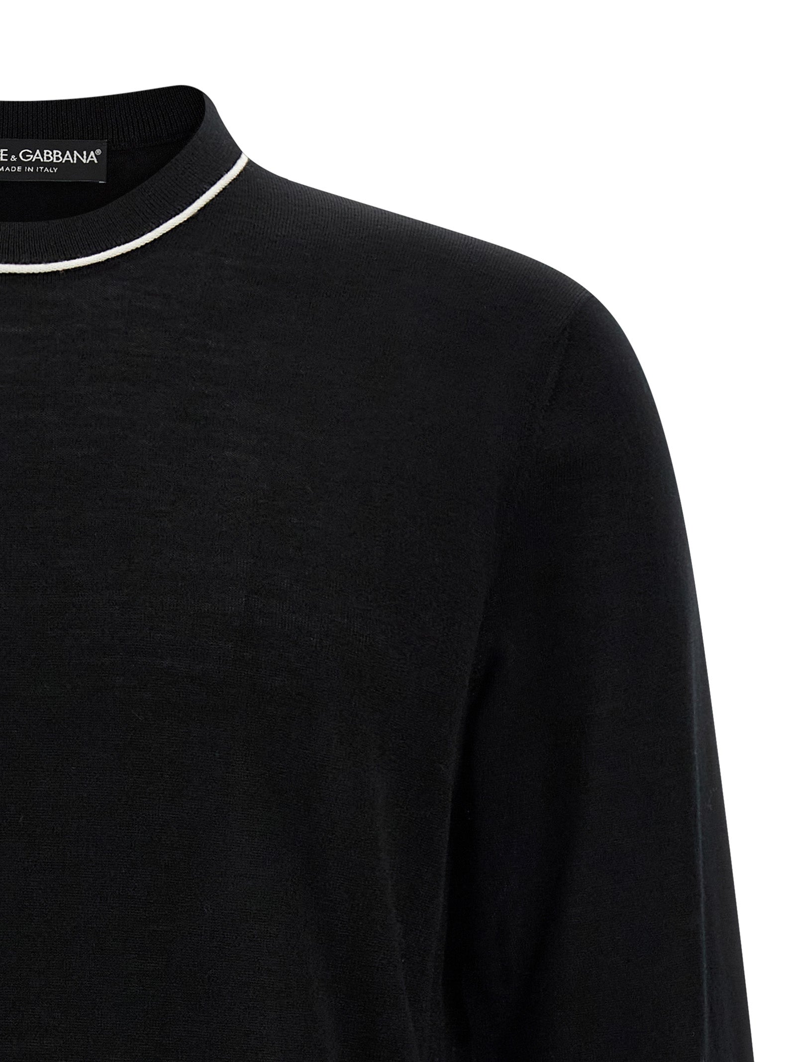 Dolce & Gabbana Black Marabou Men's Cardigan