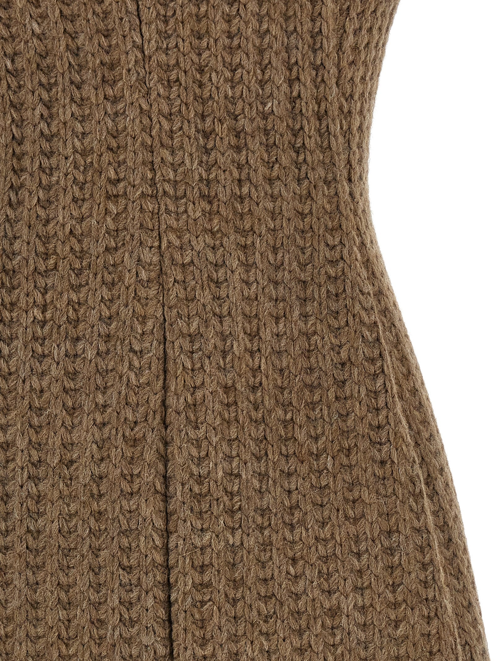 Giuseppe Di Morabito Brown Marabou Short Women's Dress