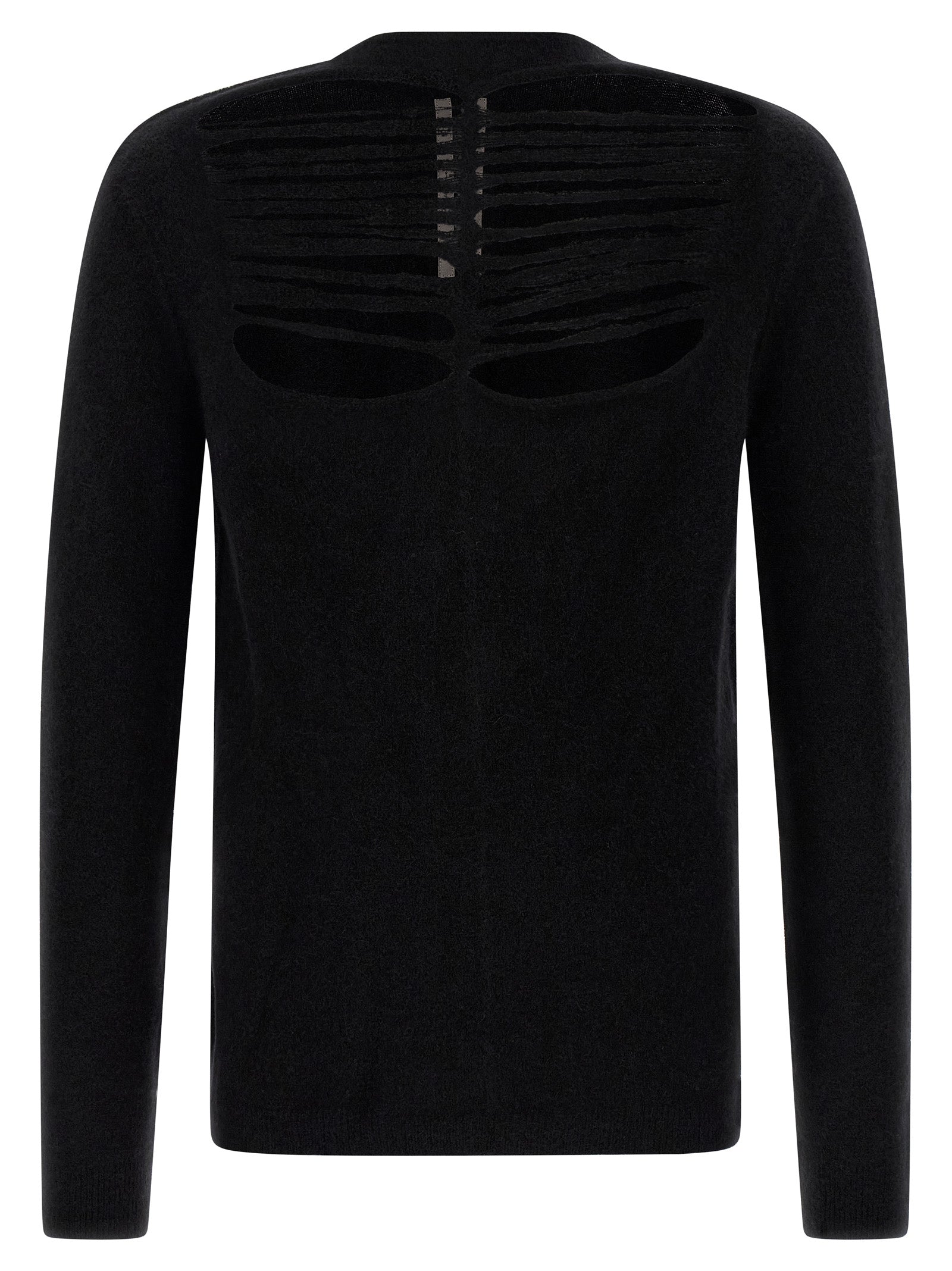 Rick Owens Black Wool Men's Cardigan