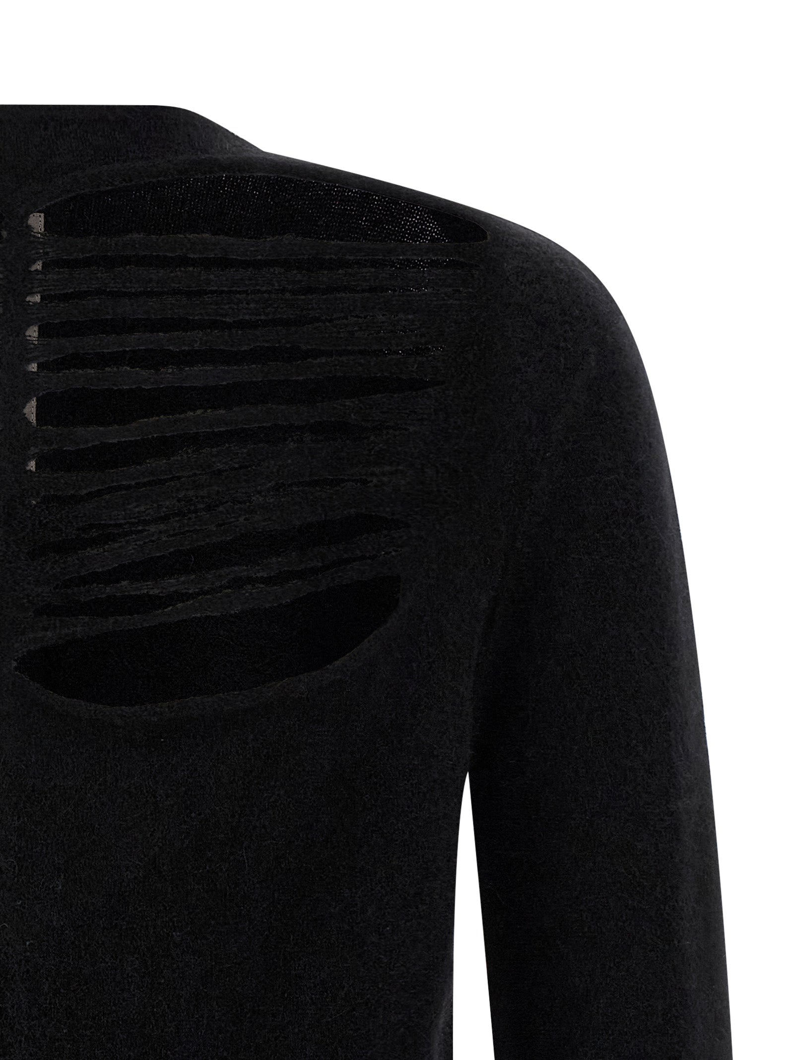 Rick Owens Black Wool Men's Cardigan