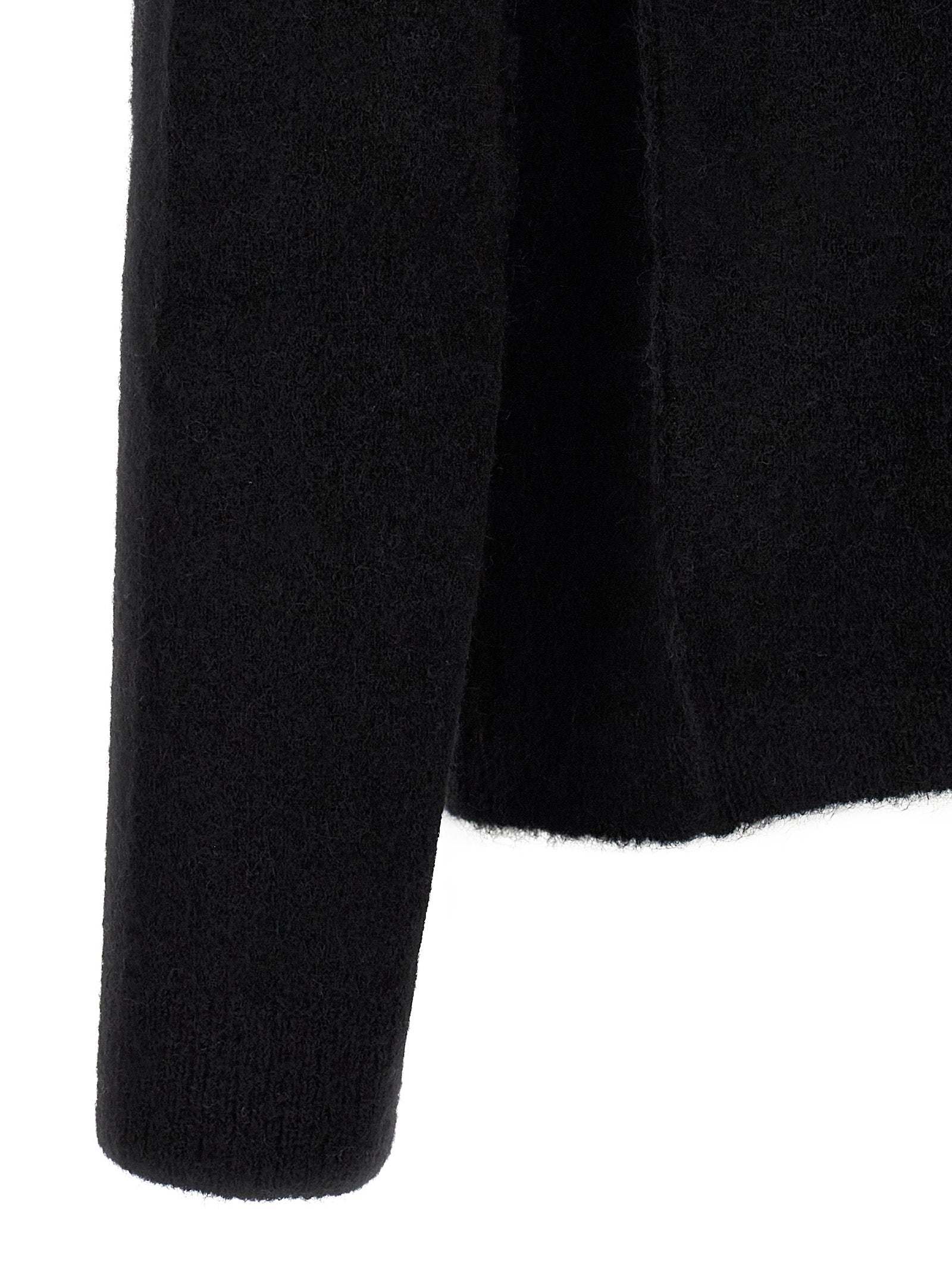 Rick Owens Black Wool Men's Cardigan