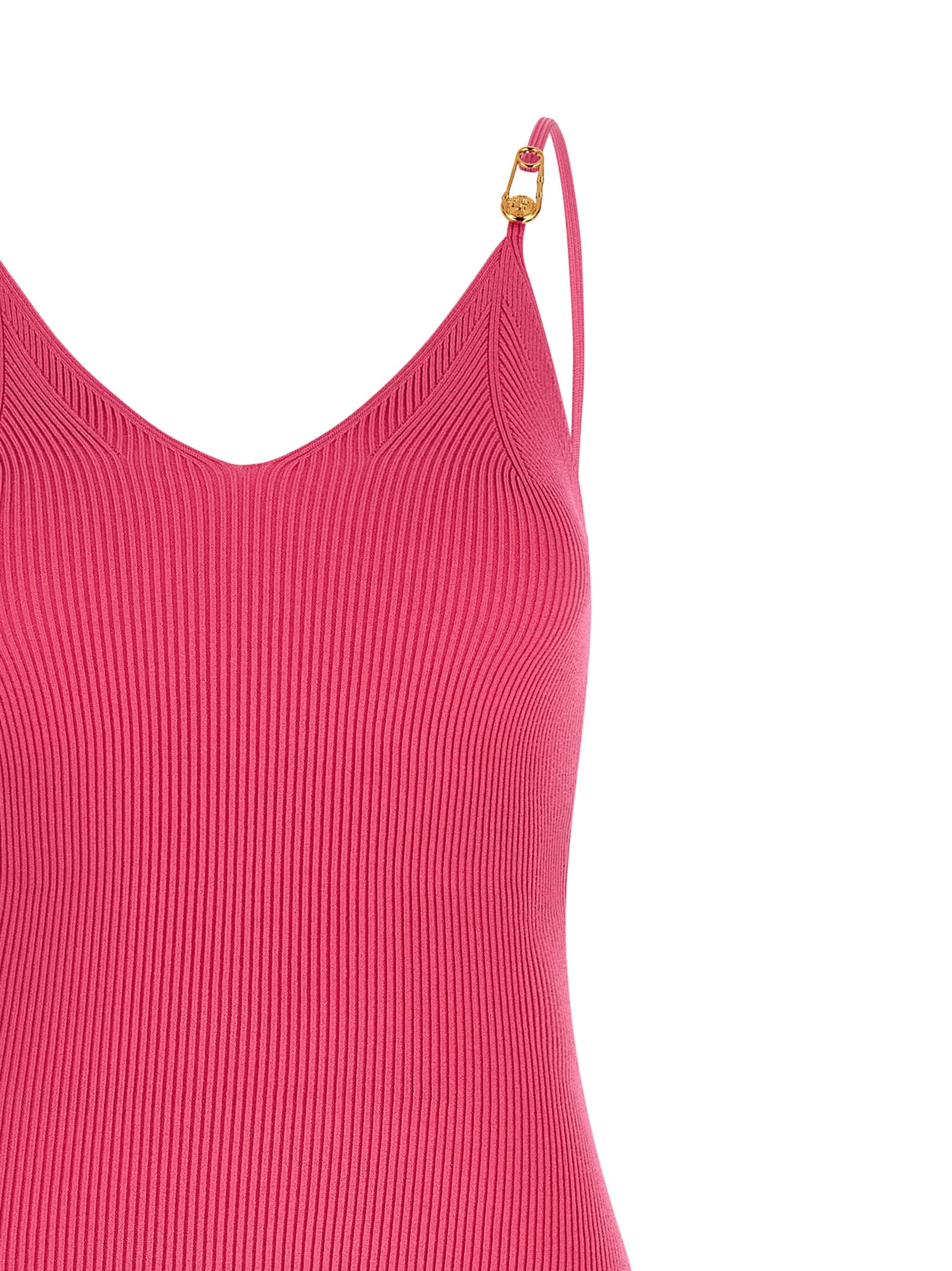 Versace Fuchsia Viscose Midi Women's Dress