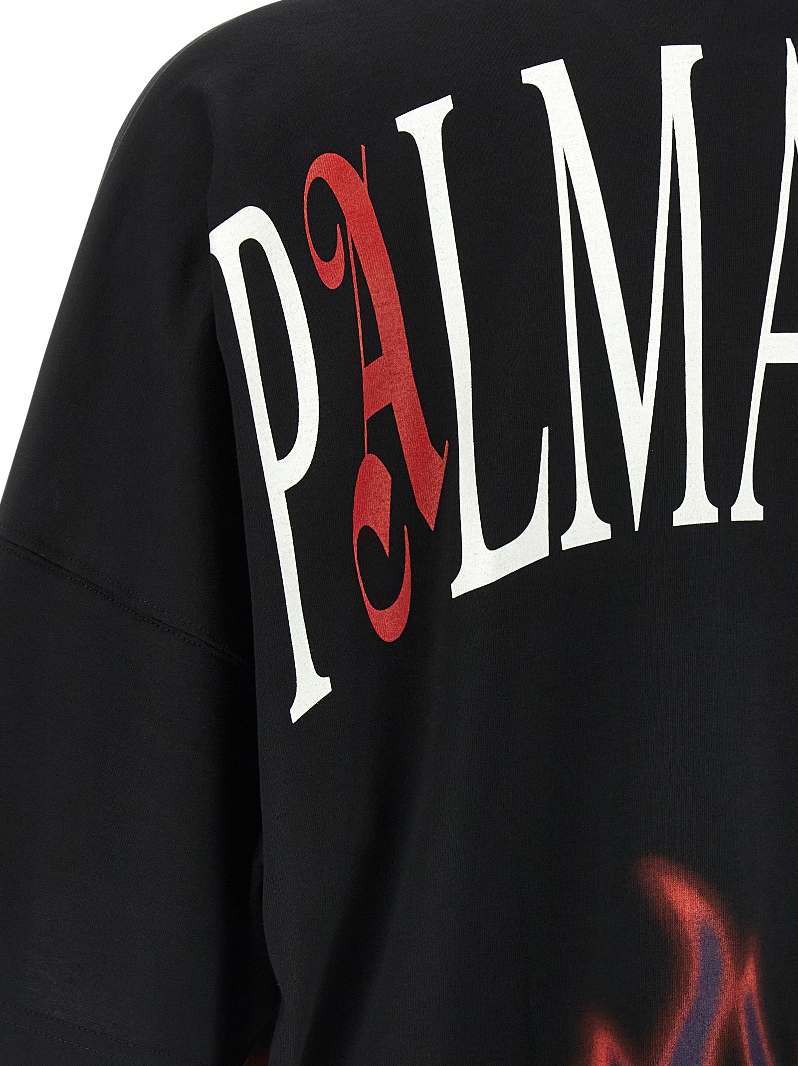 Palm Angels Black Cotton Men's T-Shirt