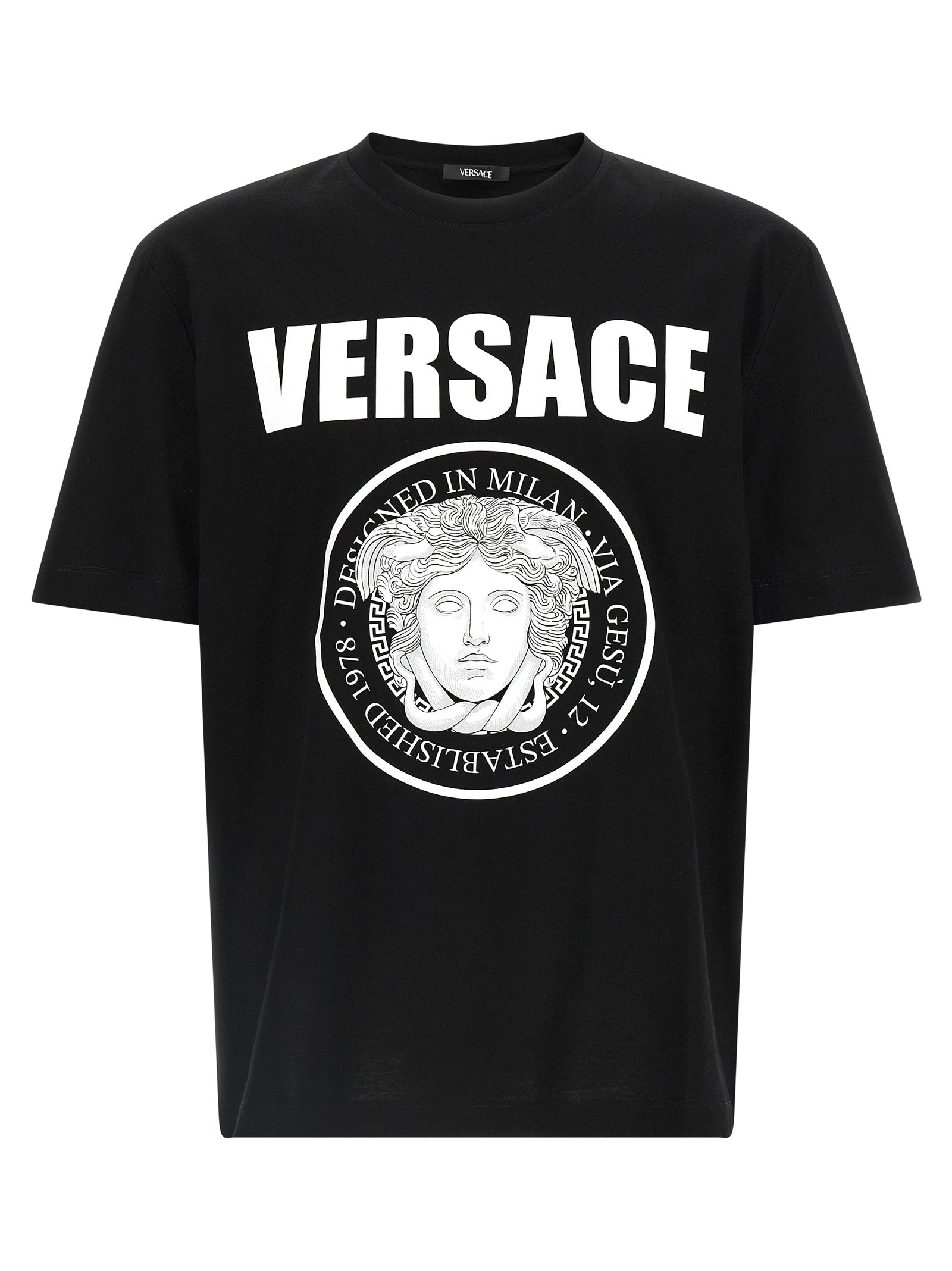Versace Bicolor Cotton Men's T-Shirt