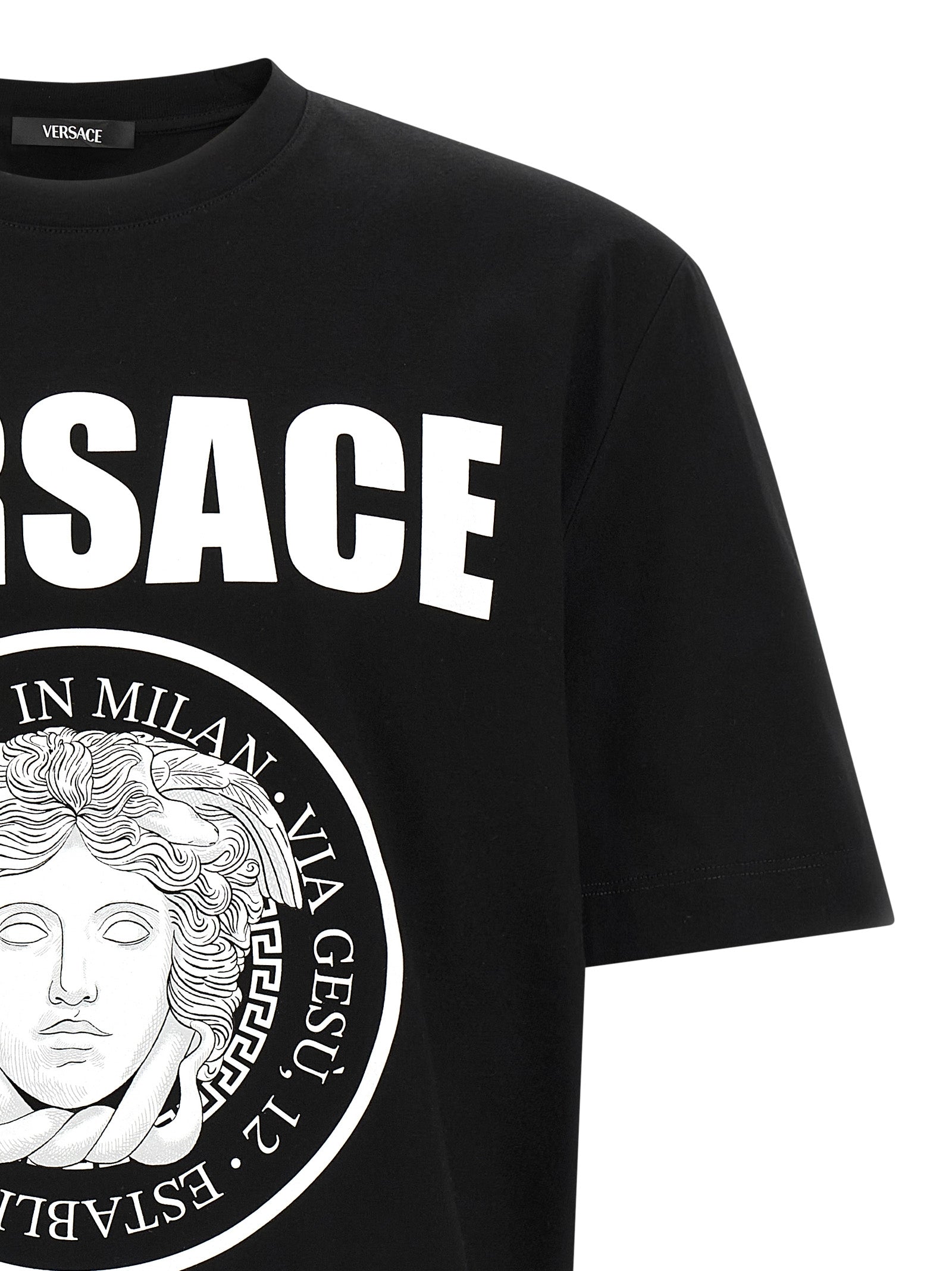 Versace Bicolor Cotton Men's T-Shirt