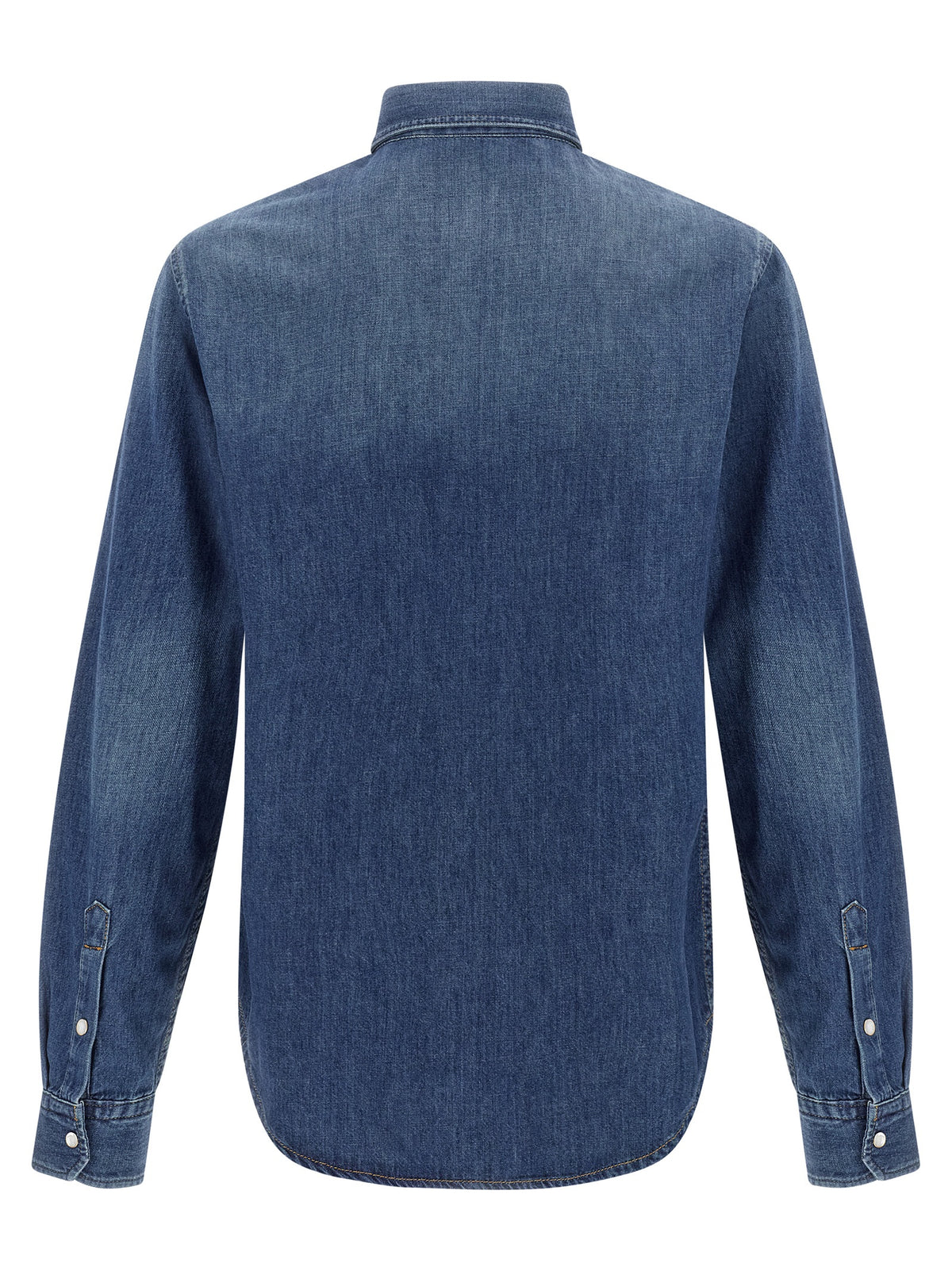 Versace Blue Cotton Men's Blouse