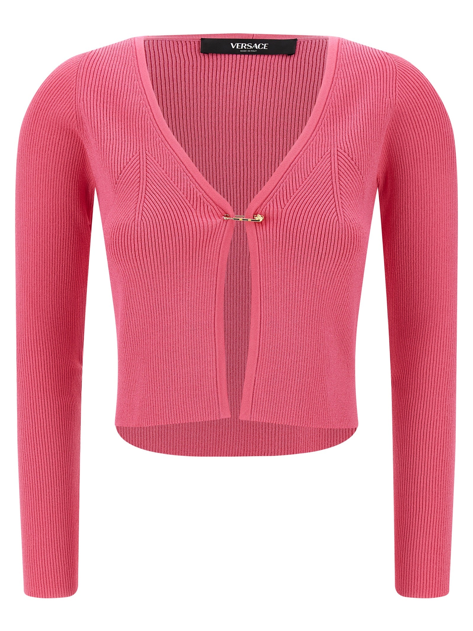 Versace Fuchsia Viscose Women's Cardigan