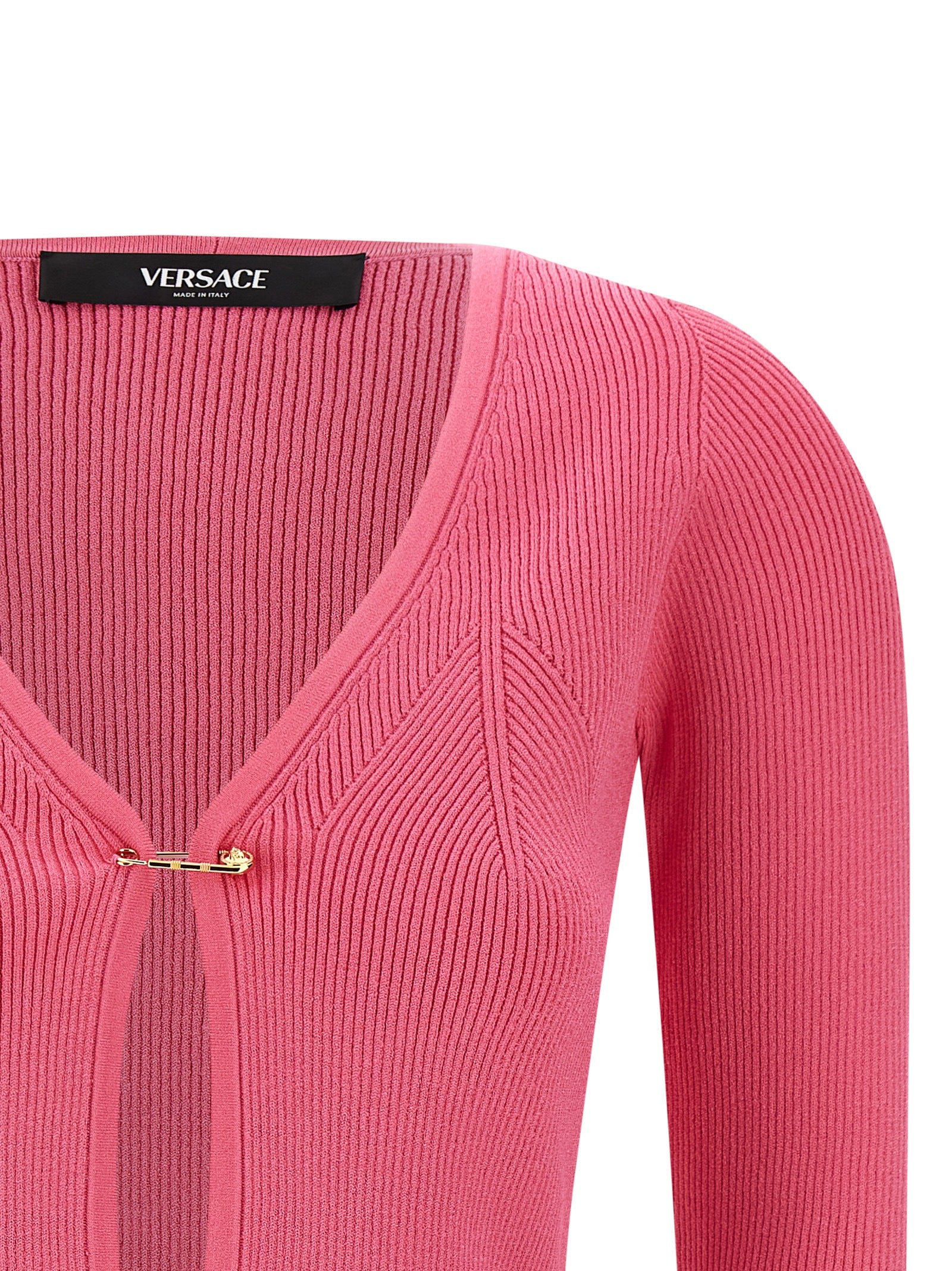 Versace Fuchsia Viscose Women's Cardigan