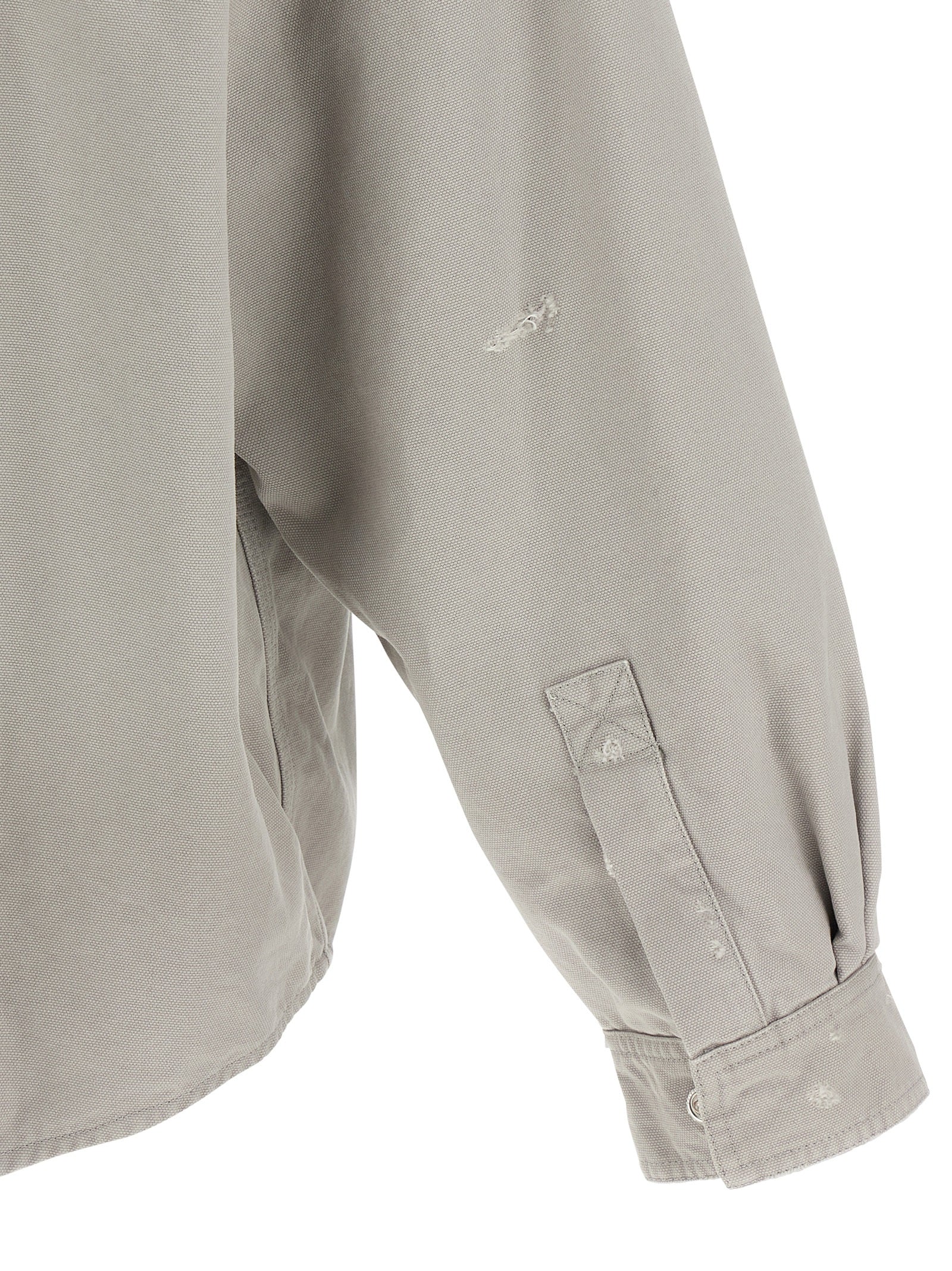Balenciaga Gray Cotton Men's Blouse