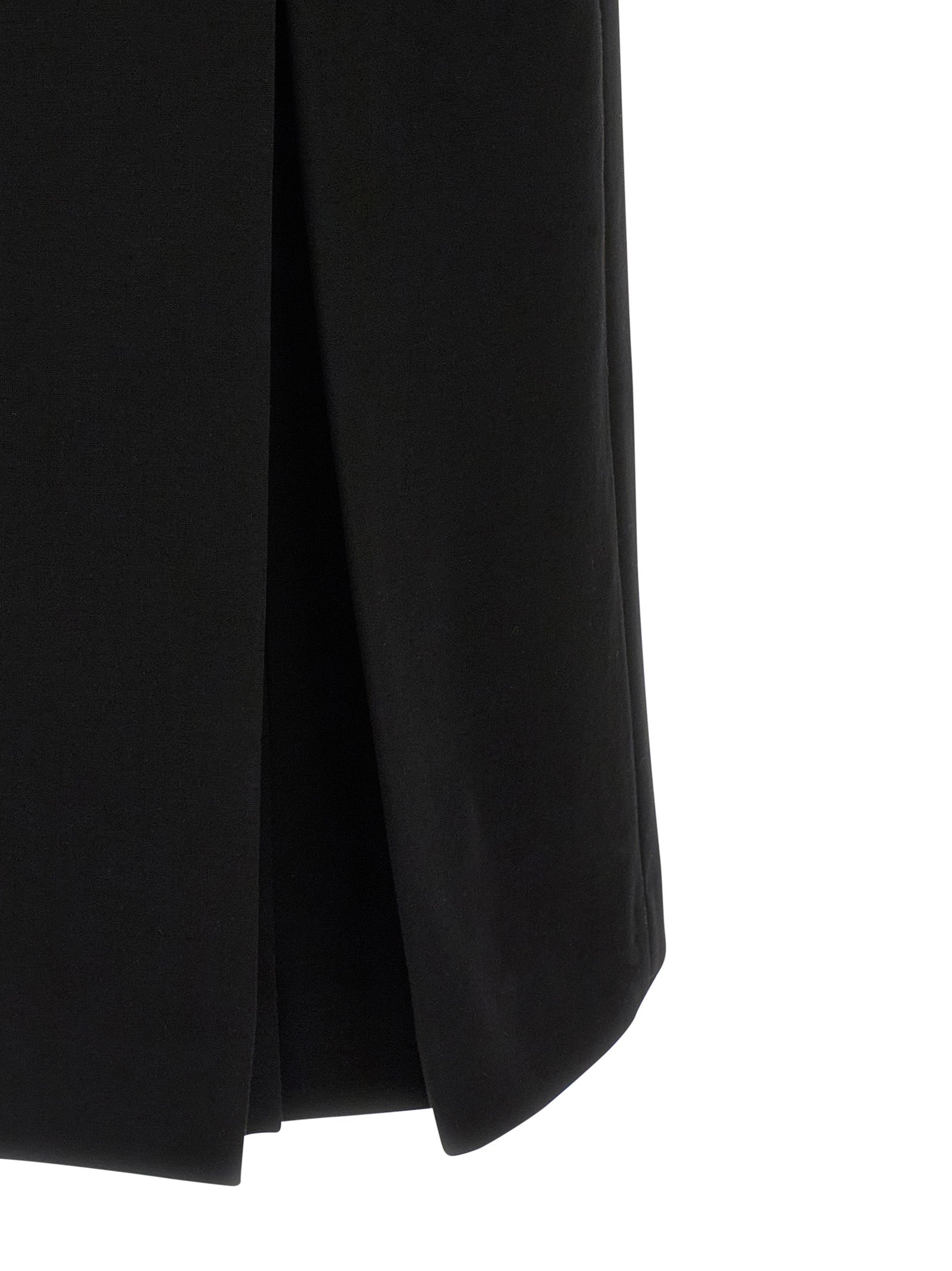 Ermanno Scervino Black Viscose Midi Women's Dress