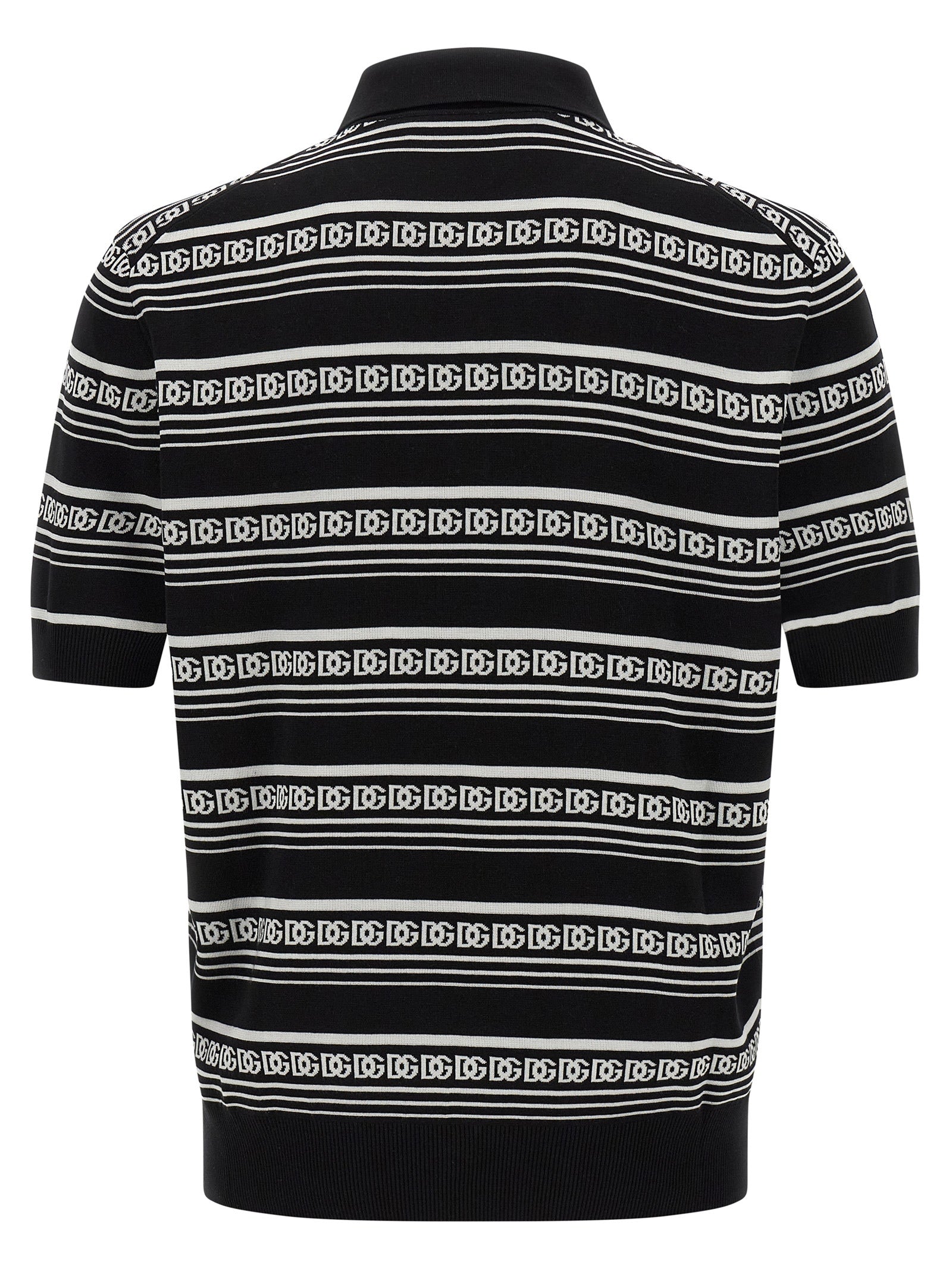 Dolce & Gabbana Bicolor Silk Polo Men's Shirt