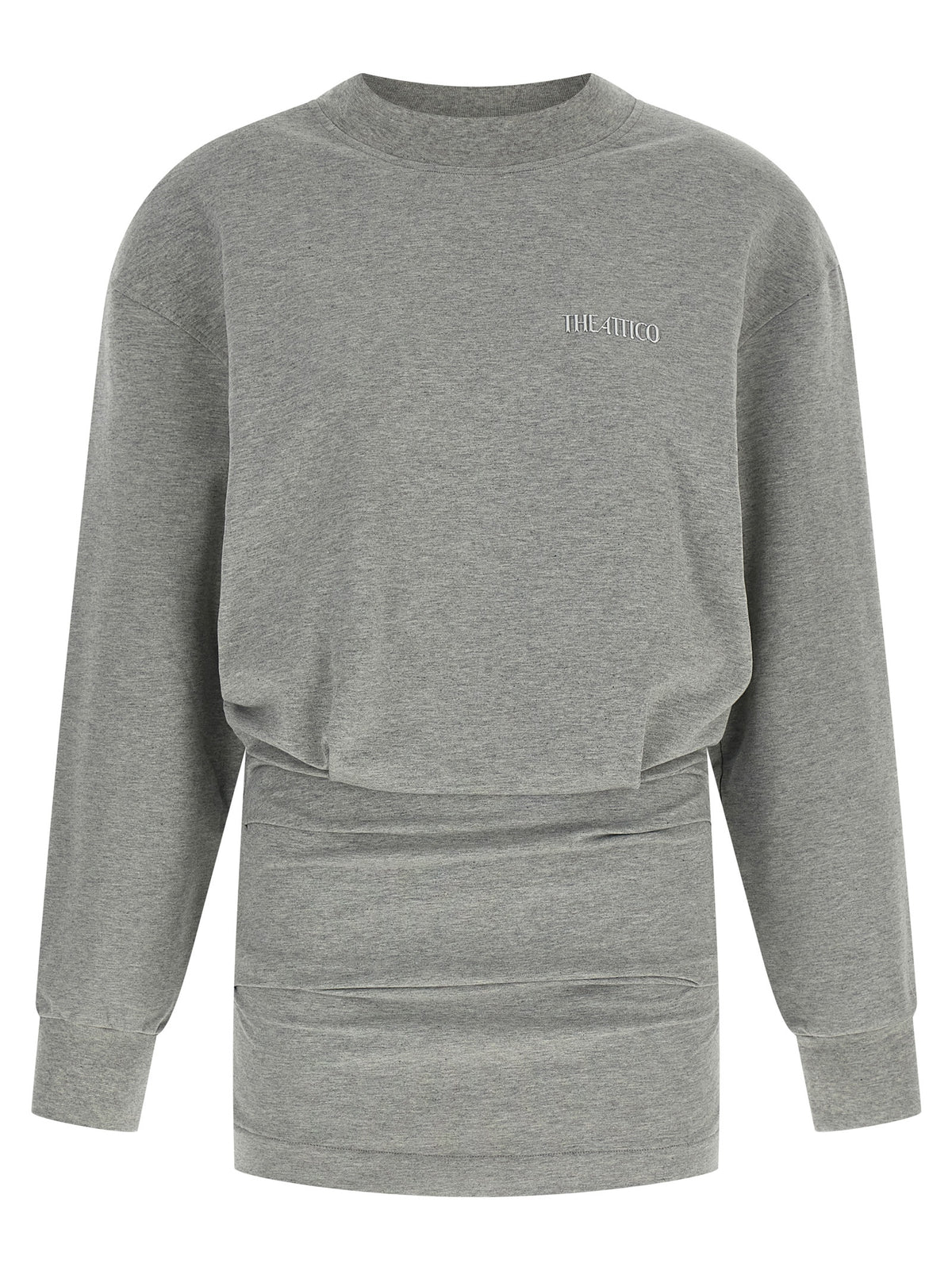 The Attico Gray Cotton Short Women's Dress