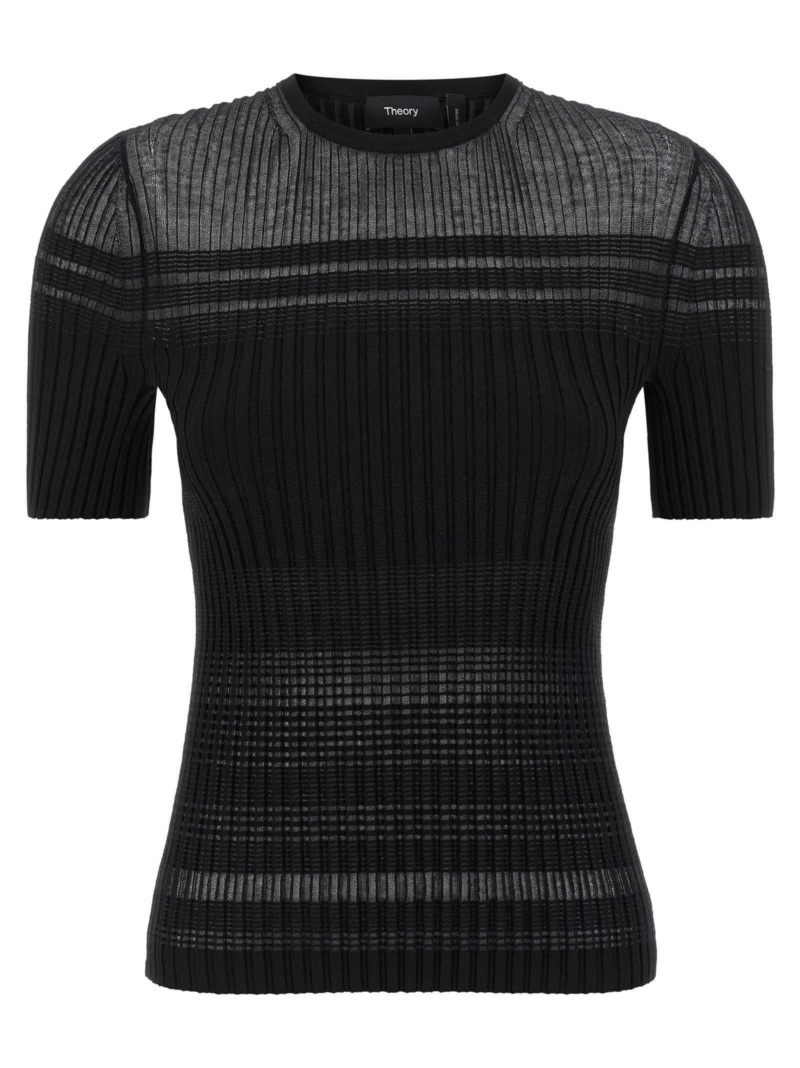 Theory Black Viscose Women's T-Shirt