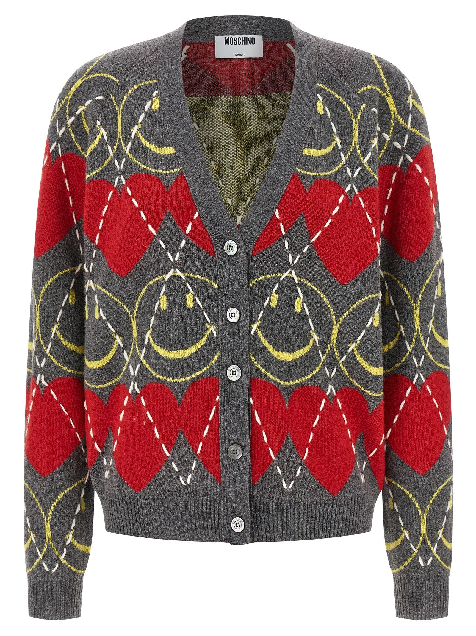 Moschino Multicolor Wool Women's Cardigan