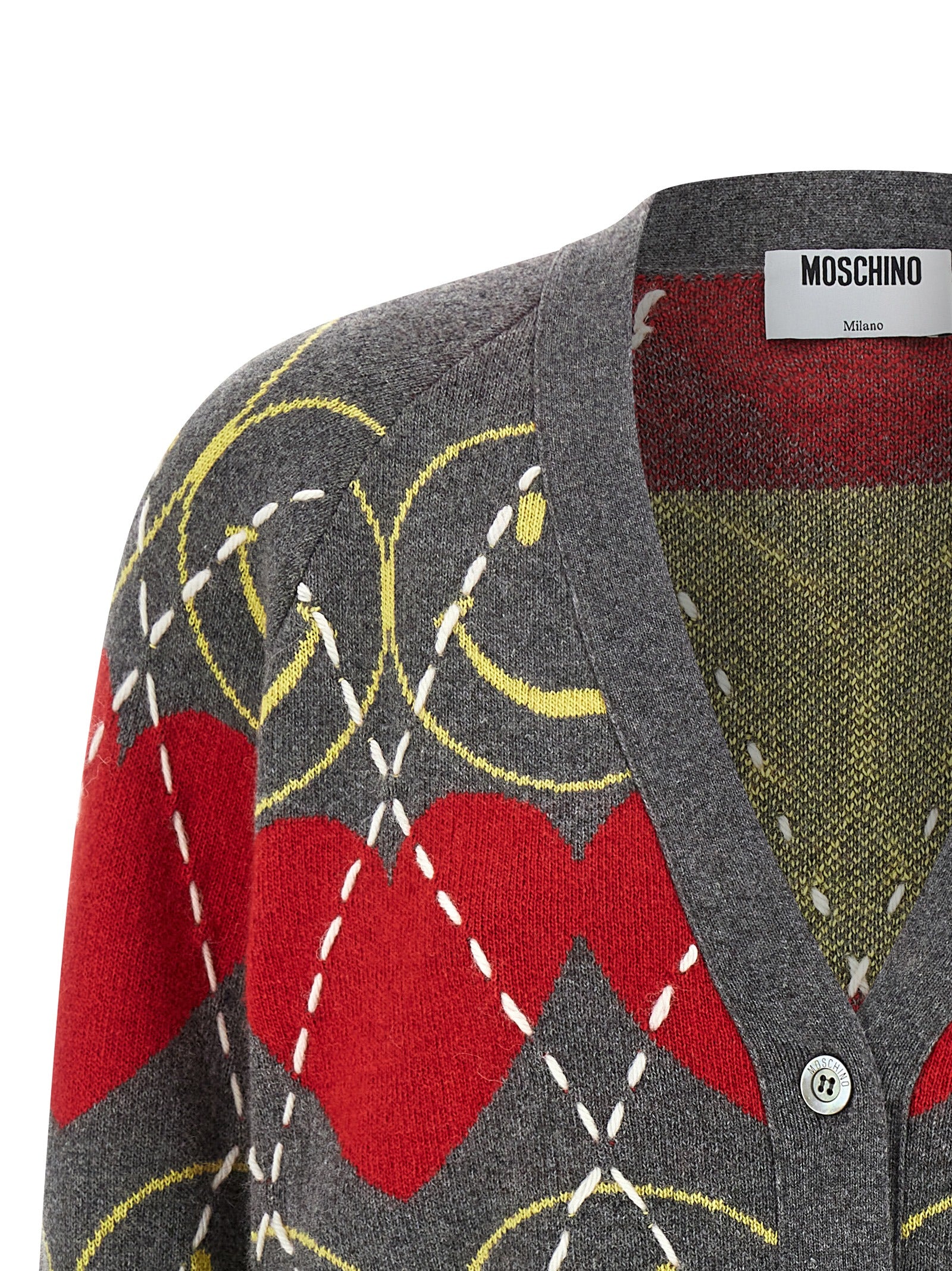 Moschino Multicolor Wool Women's Cardigan