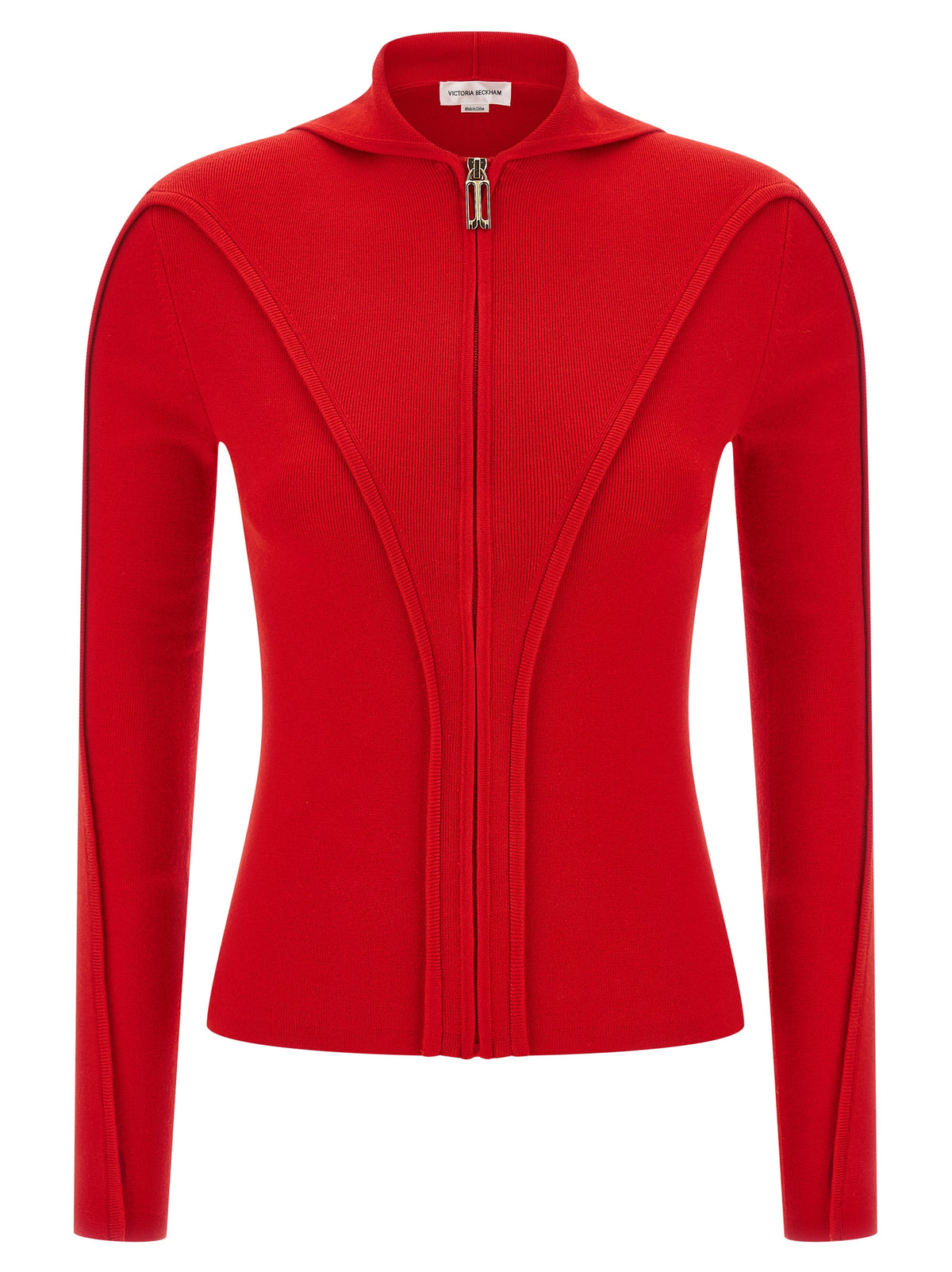 Victoria Beckham Red Wool Women's Cardigan