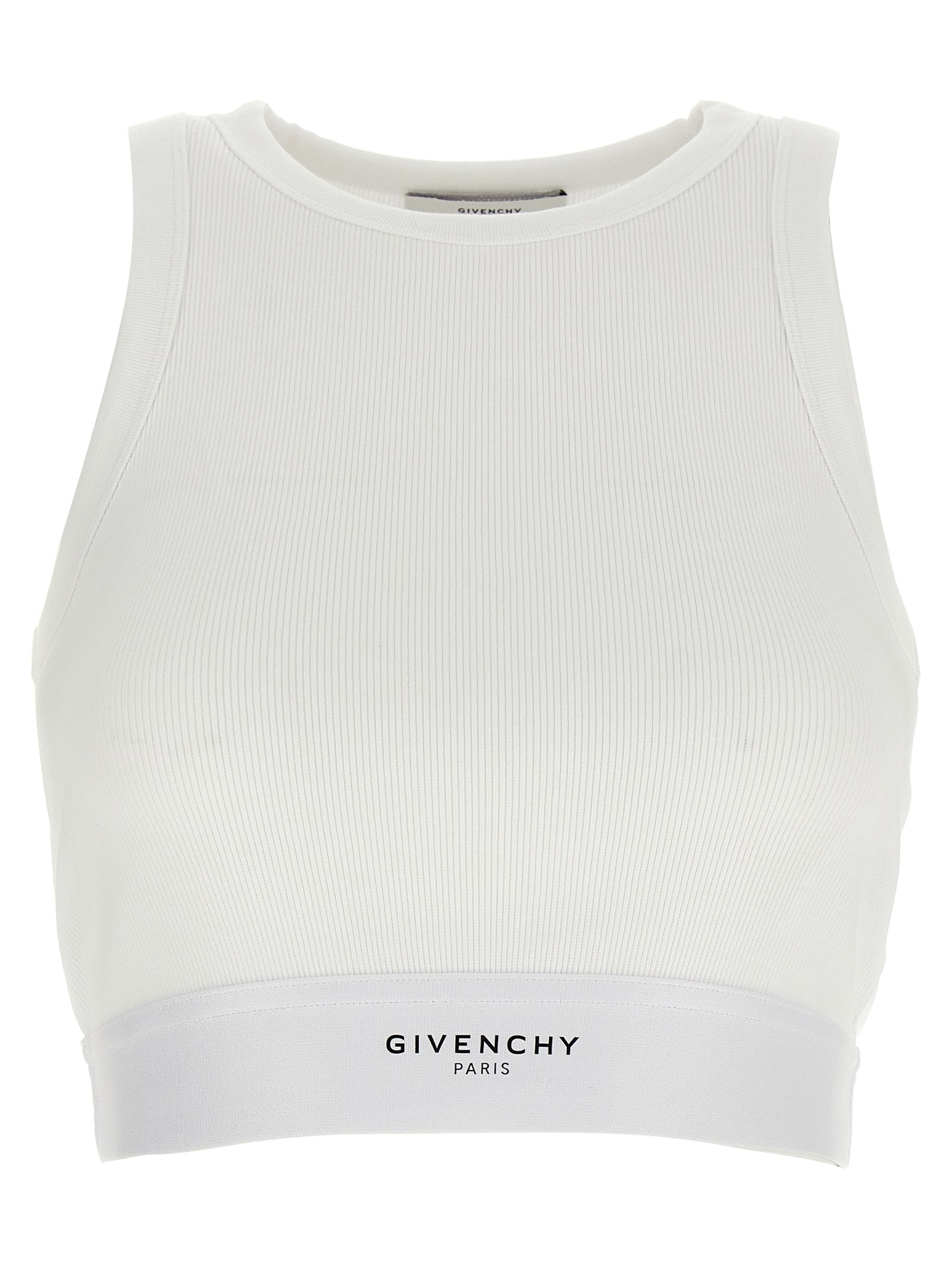 Givenchy White Cotton Tank Women's Tops