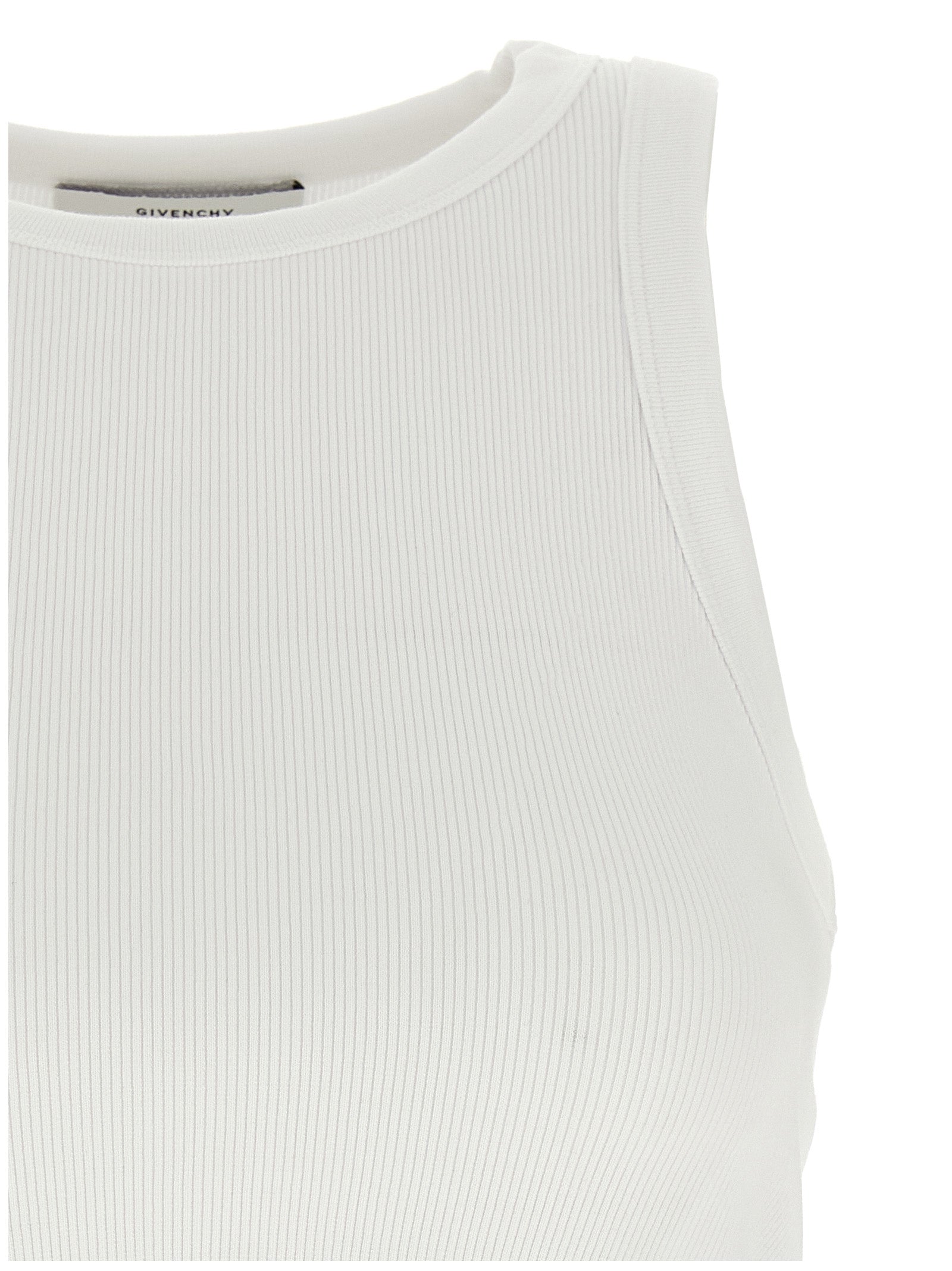 Givenchy White Cotton Tank Women's Tops