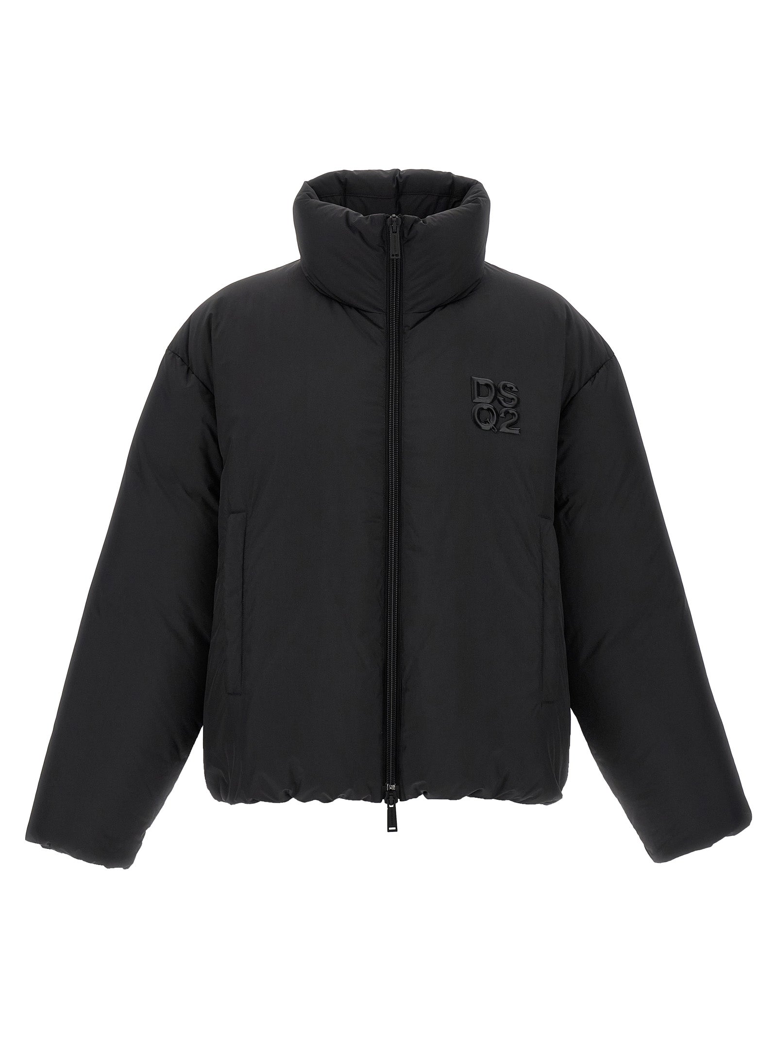 Dsquared² Black Polyester Full-Length Men's Jacket