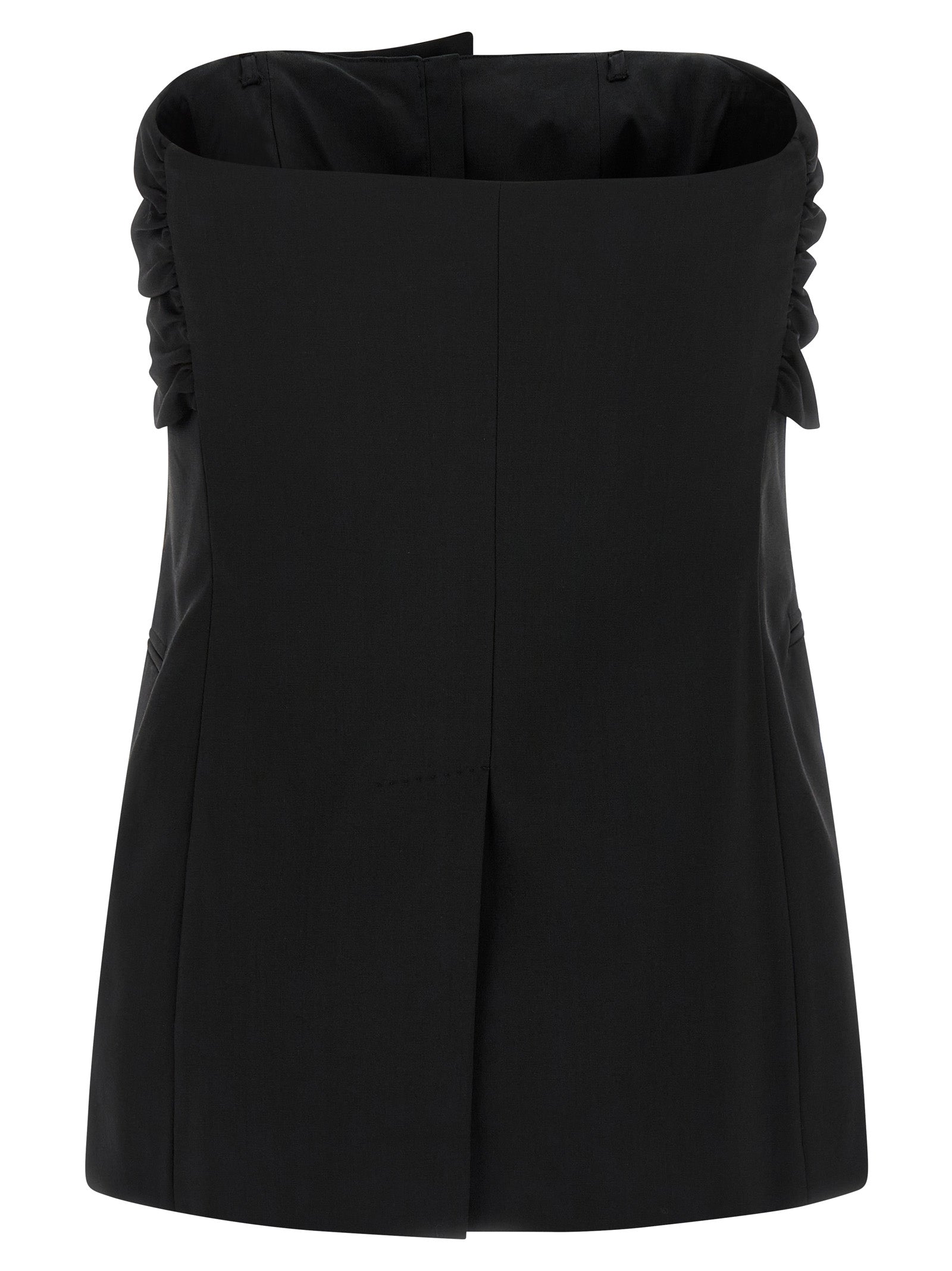 Max Mara Black Virgin Wool Tank Women's Tops