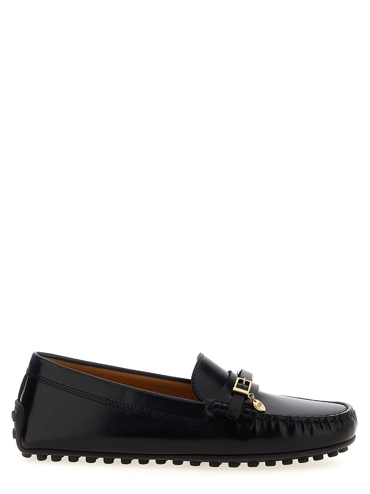 Tod's Black Calfskin Slip-On Women's Loafers