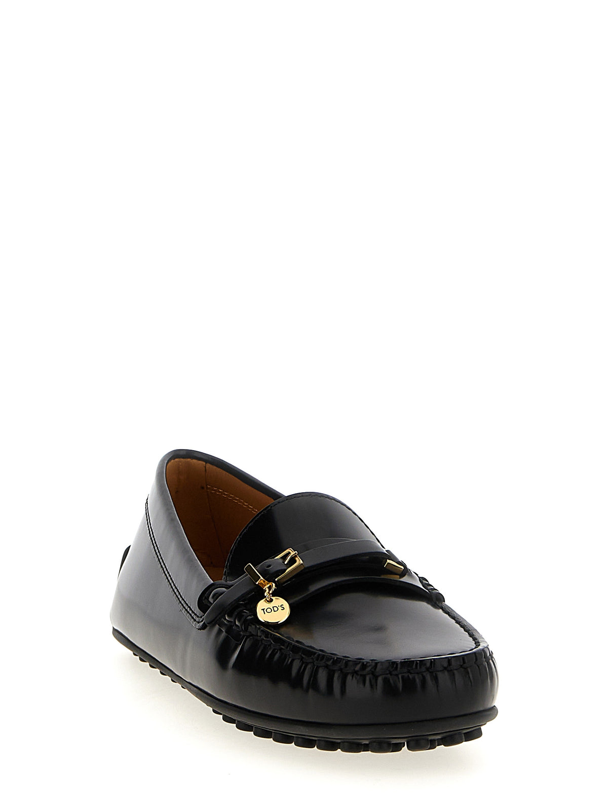 Tod's Black Calfskin Slip-On Women's Loafers