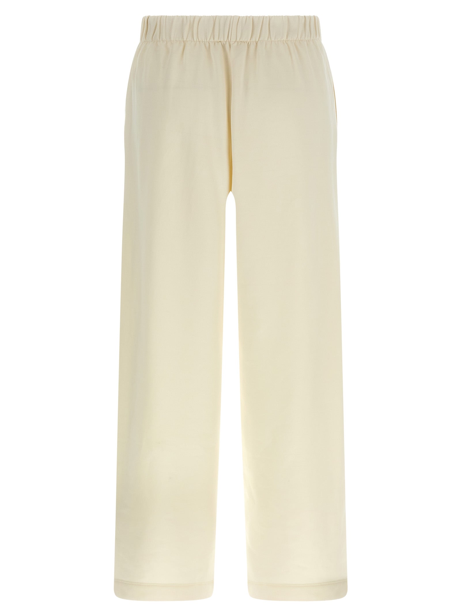 Max Mara White Silk Casual Women's Pants
