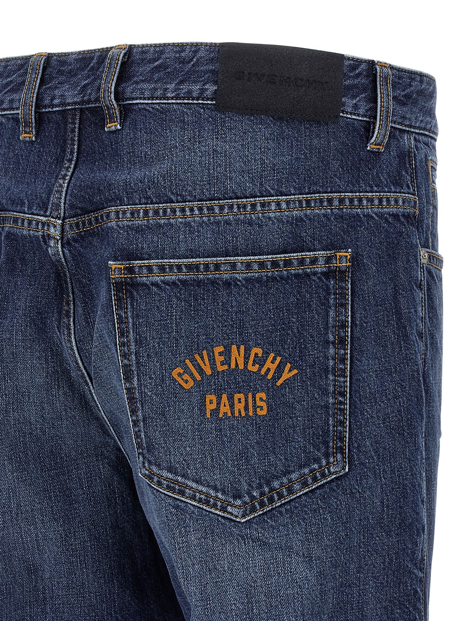 Givenchy Blue Cotton Straight-Leg Men's Jeans