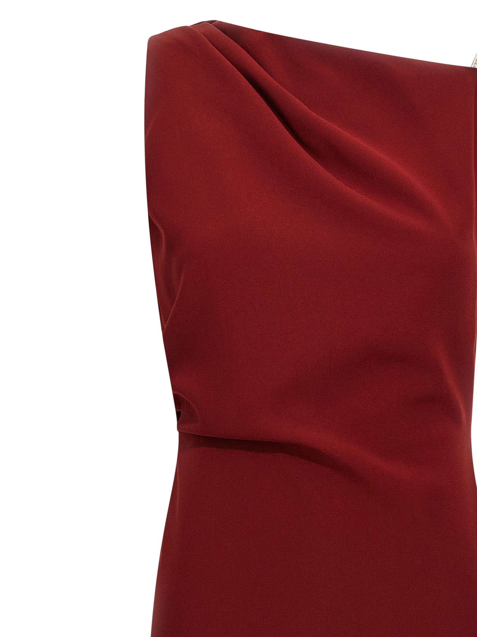 Max Mara Bordeaux Triacetate Long Women's Dress