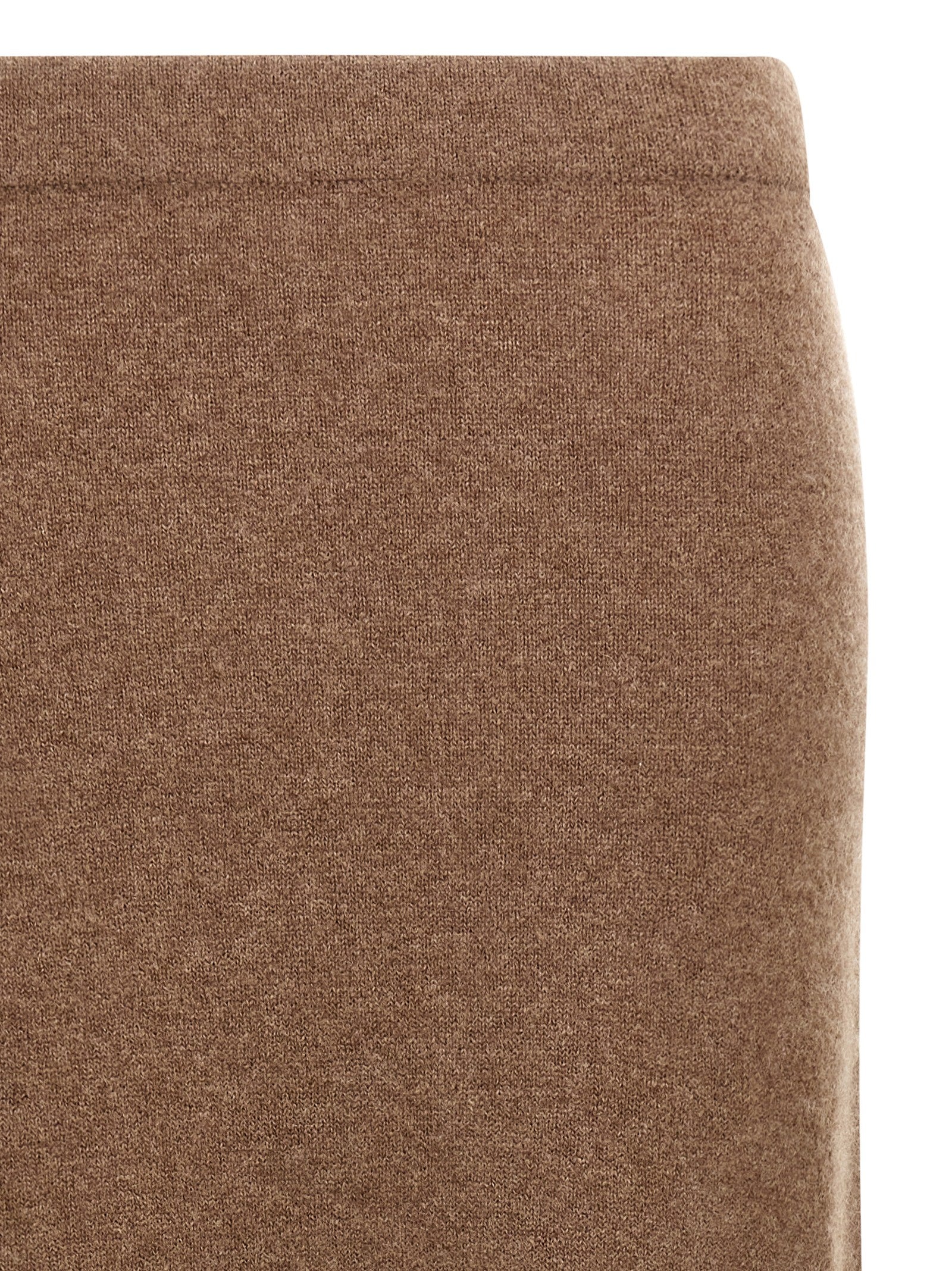 Max Mara Gray Cashmere Midi Women's Skirt