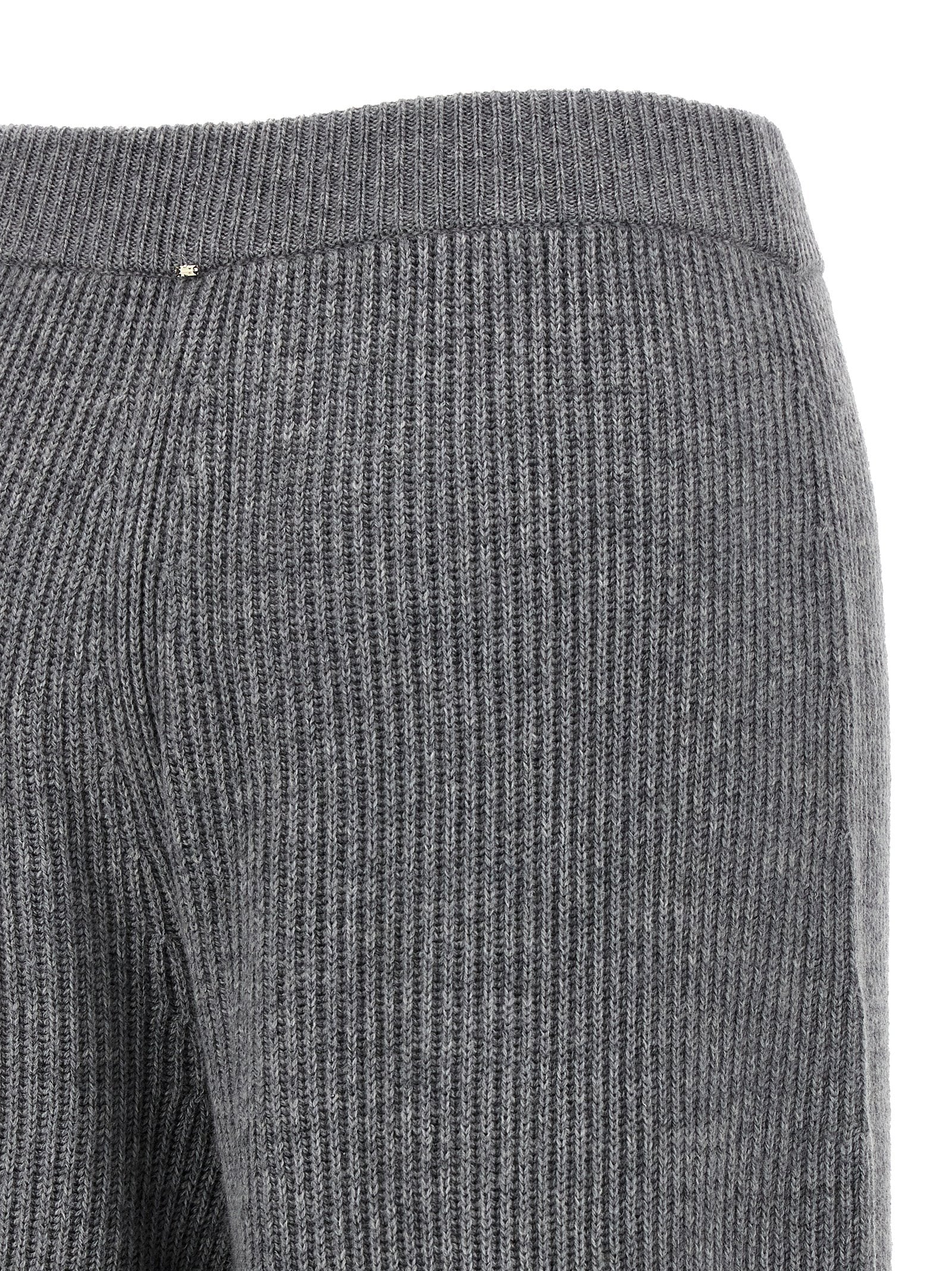 Sportmax Gray Wool Casual Women's Pants