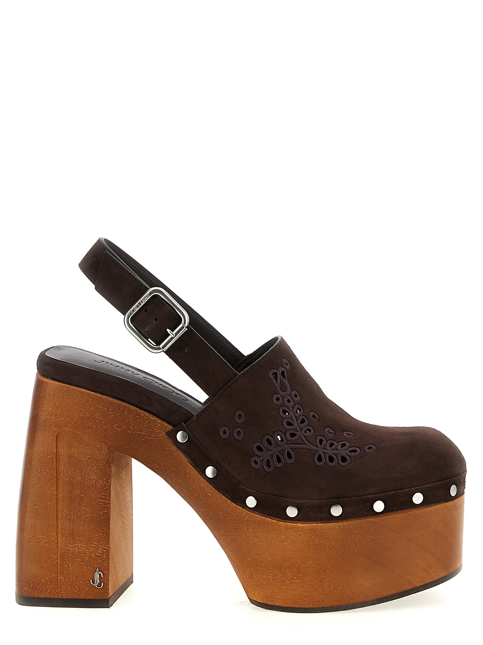 Jimmy Choo Brown Leather High Heel Women's Pumps