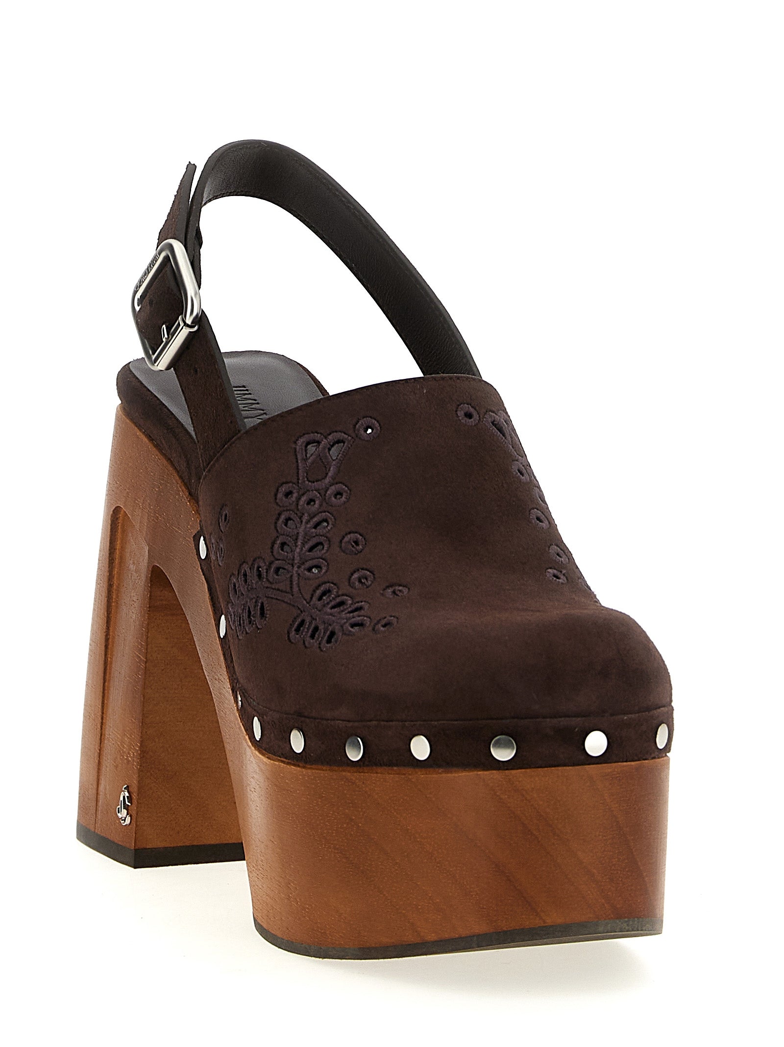 Jimmy Choo Brown Leather High Heel Women's Pumps