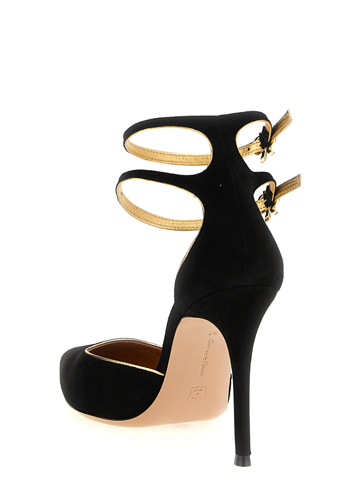 Gianvito Rossi Black Suede Leather High Heel Women's Pumps