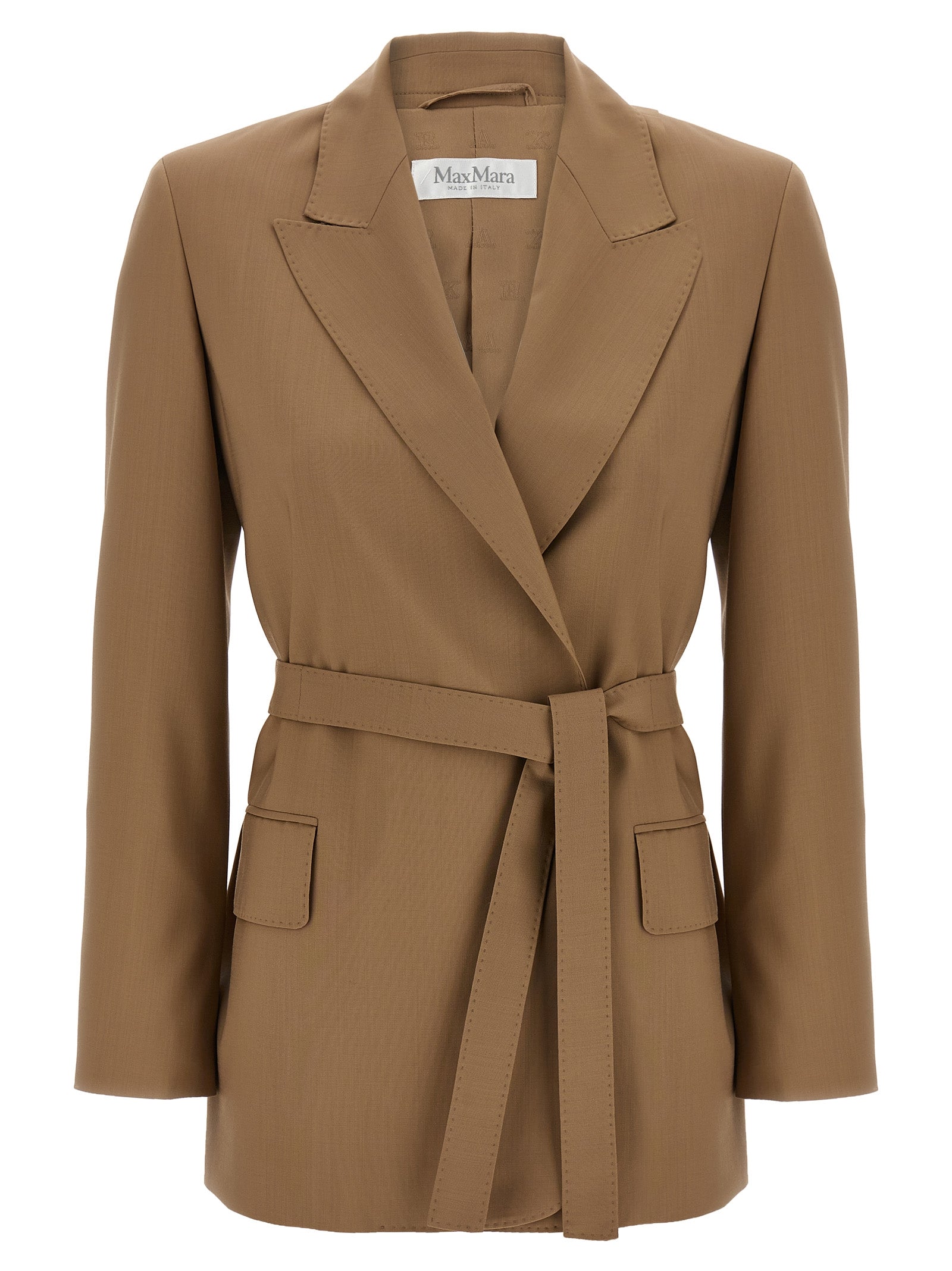 Max Mara Brown Virgin Wool Women's Blazer