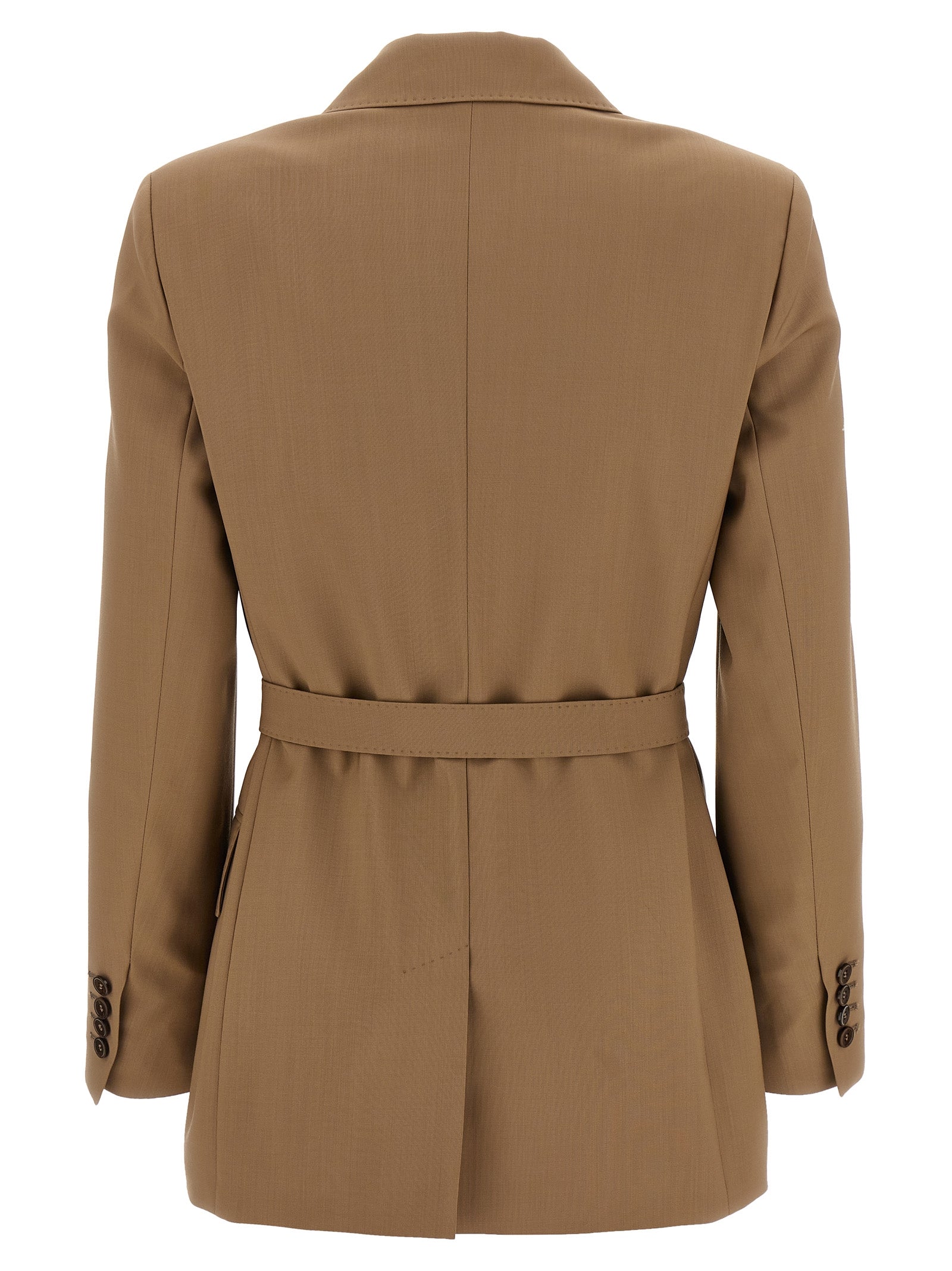 Max Mara Brown Virgin Wool Women's Blazer