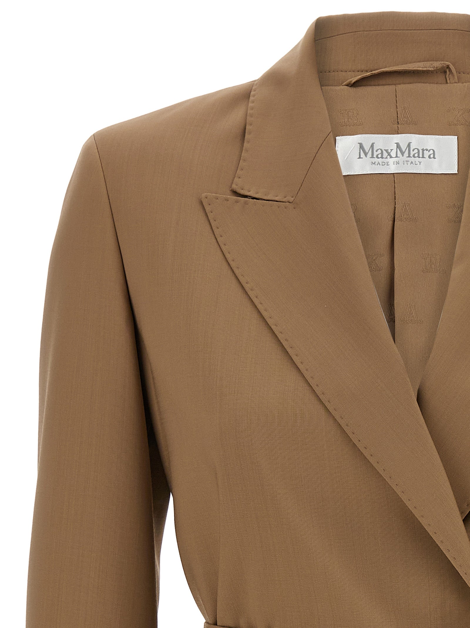 Max Mara Brown Virgin Wool Women's Blazer